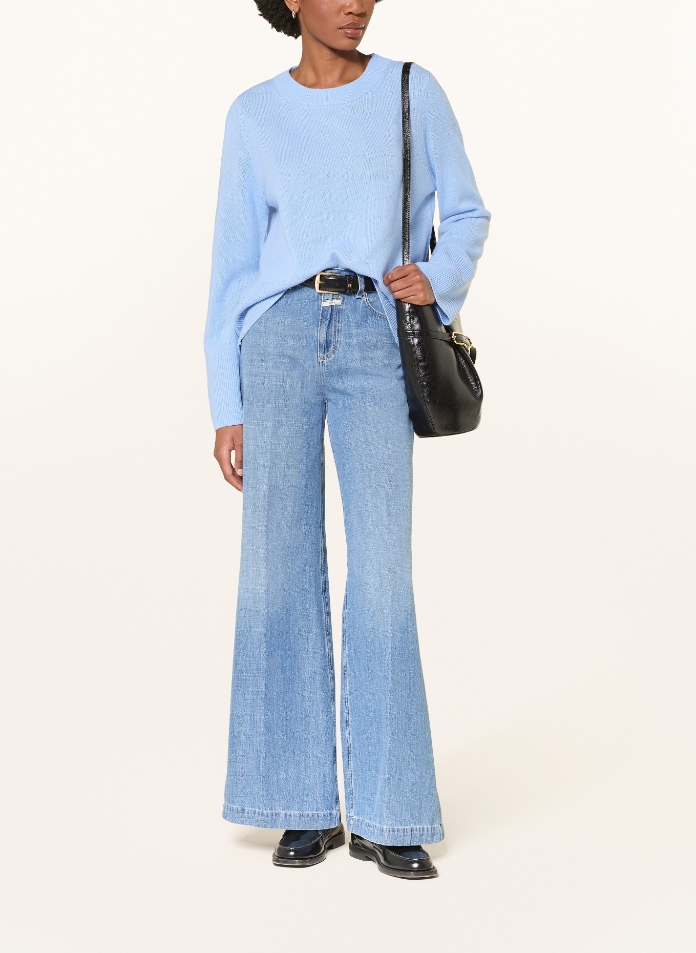 CLOSED Wide Leg Jeans GLOW UP: MBL MID BLUE