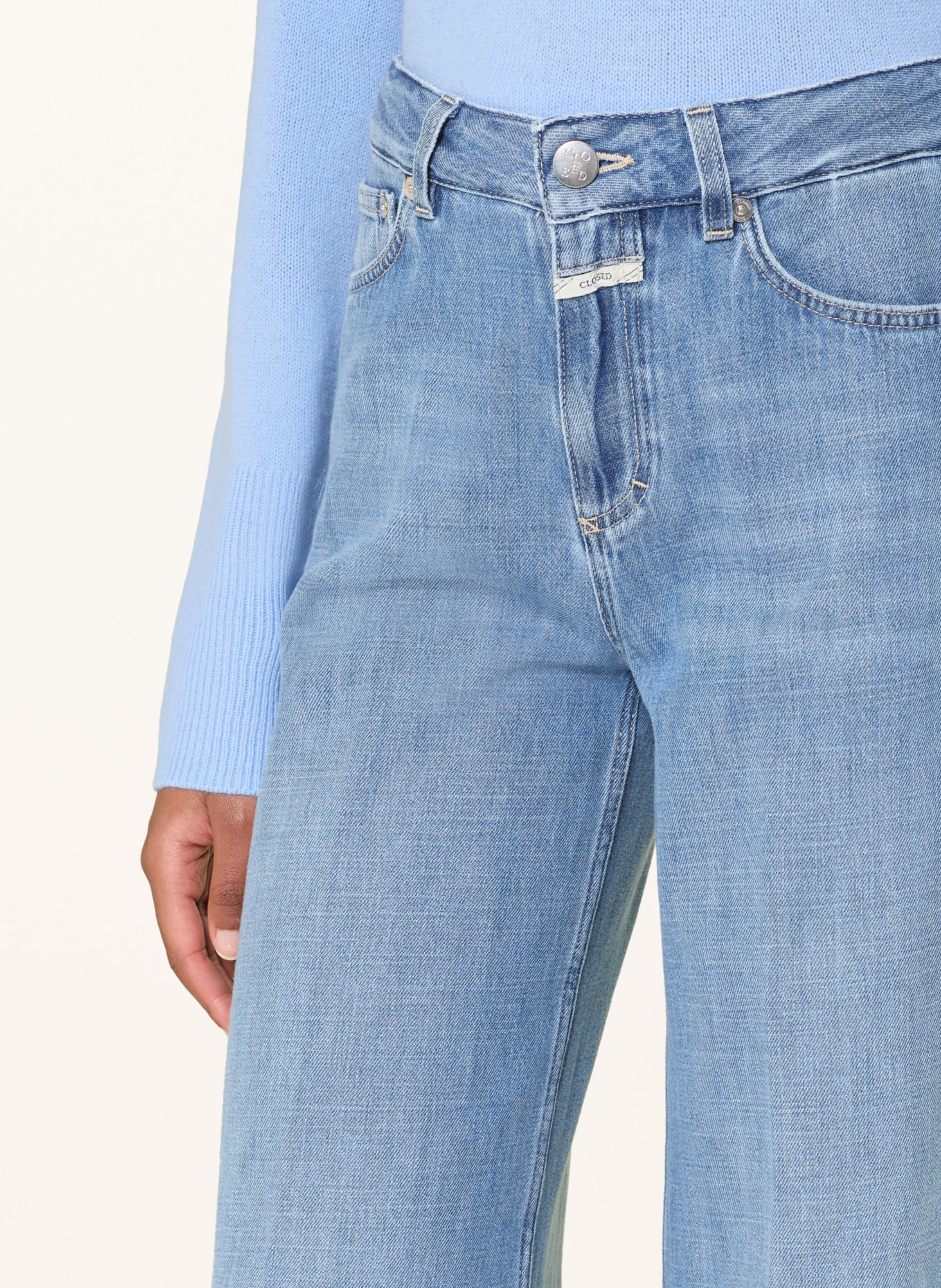 CLOSED Wide Leg Jeans GLOW UP: MBL MID BLUE