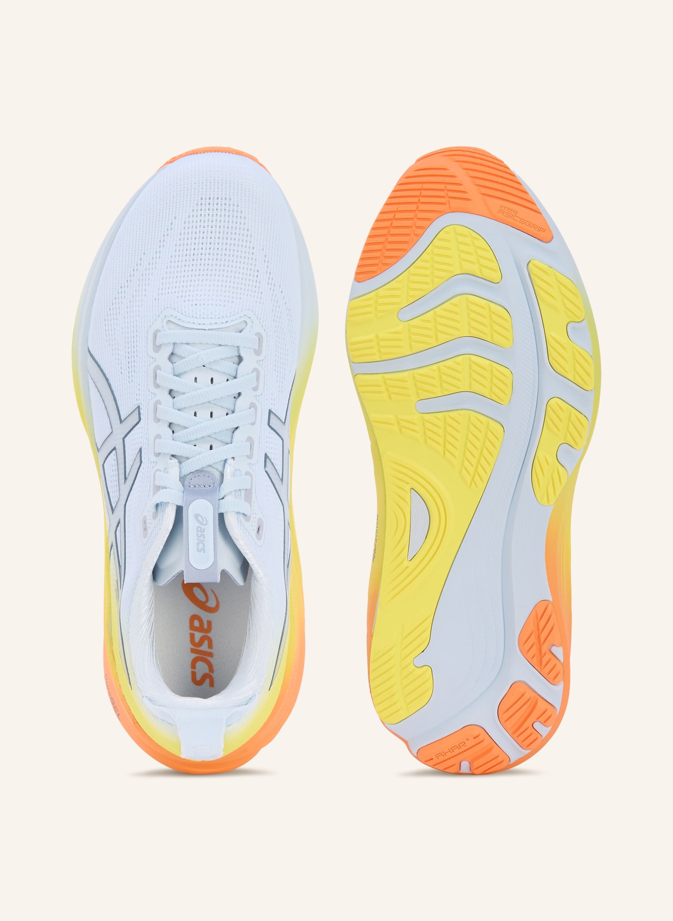 ASICS Laufschuhe GEL-KAYANO 32: HELLBLAU / ORANGE / GELB