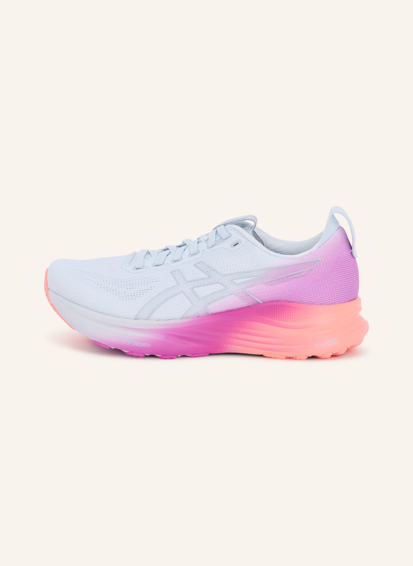 ASICS Laufschuhe GEL-KAYANO 32: BLAUGRAU / PINK / HELLROT