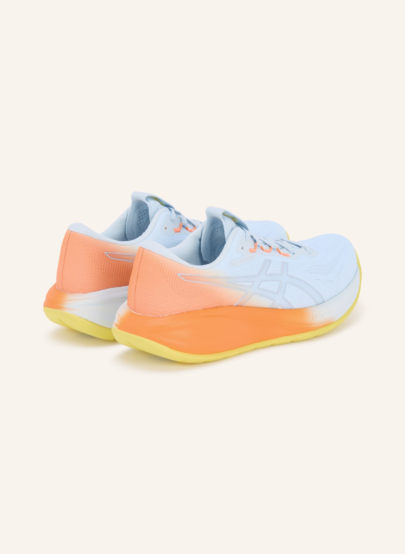 ASICS Laufschuhe GEL-CUMULUS 28: HELLBLAU / ORANGE / GELB