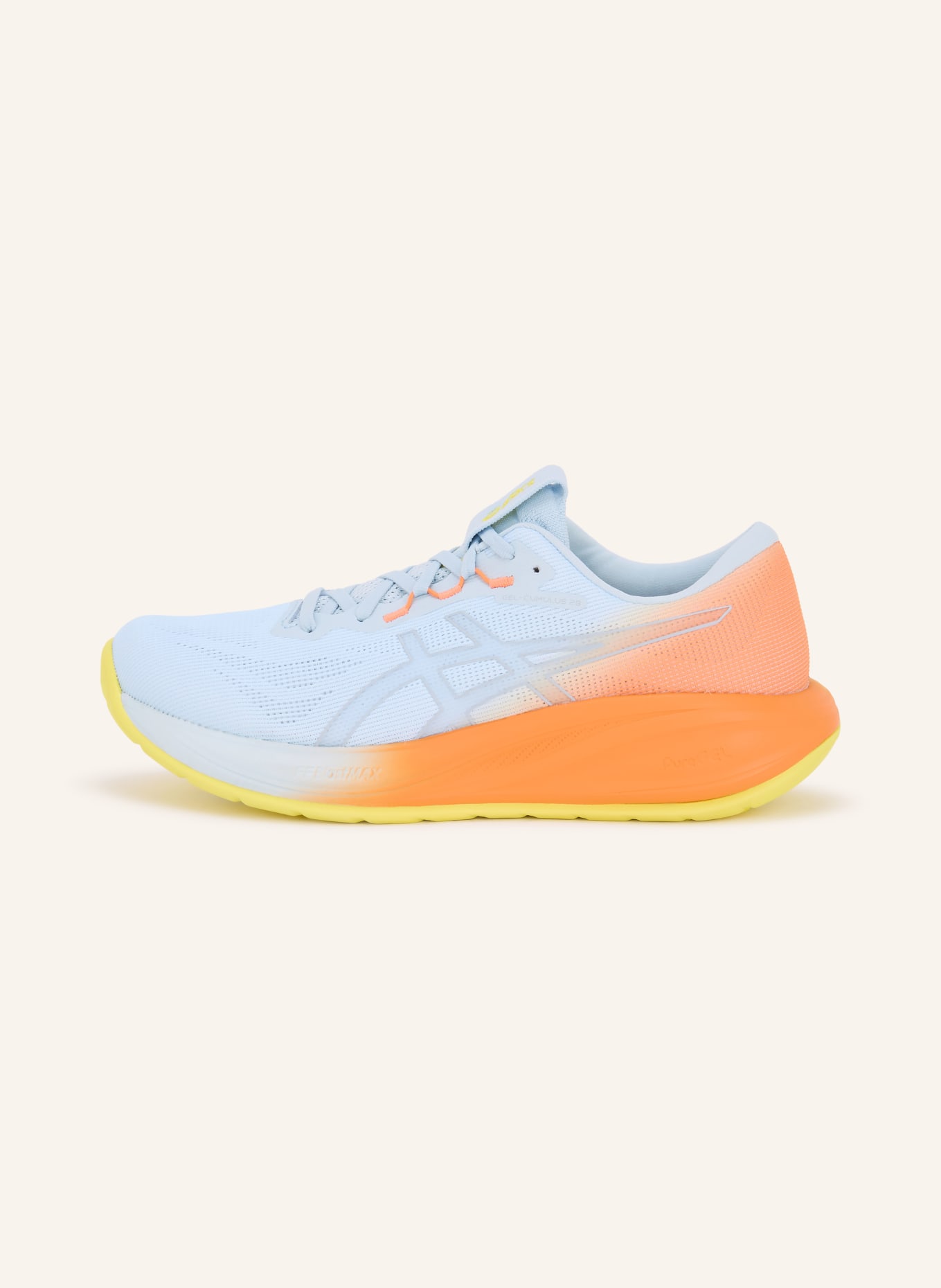 ASICS Laufschuhe GEL-CUMULUS 28: HELLBLAU / ORANGE / GELB