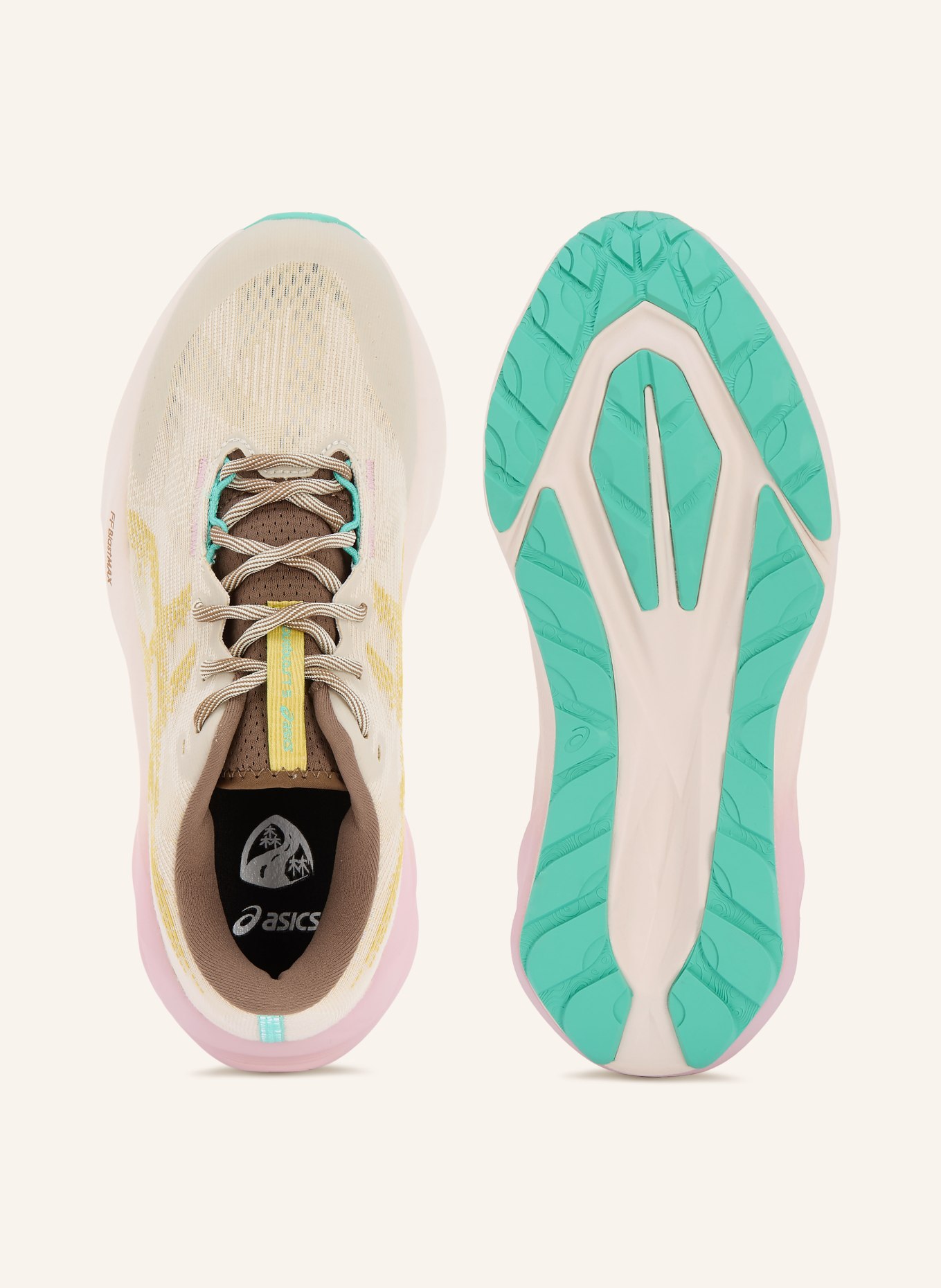 ASICS Buty do biegania NOVABLAST 5 TR: BEŻOWY / BLADORÓŻOWY / KHAKI