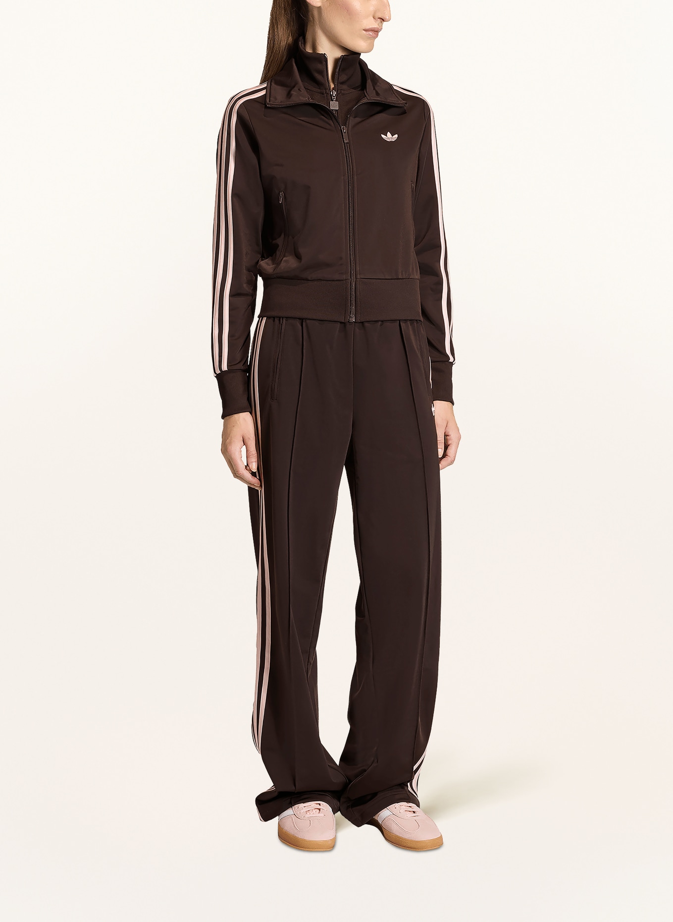 adidas Originals FIREBIRD CLASSIC Sweat Jacket: DARK BROWN