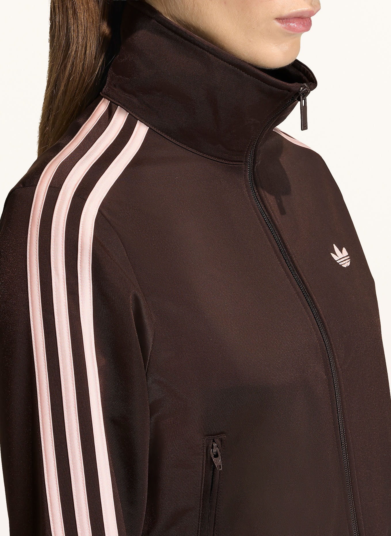 adidas Originals FIREBIRD CLASSIC Sweat Jacket: DARK BROWN