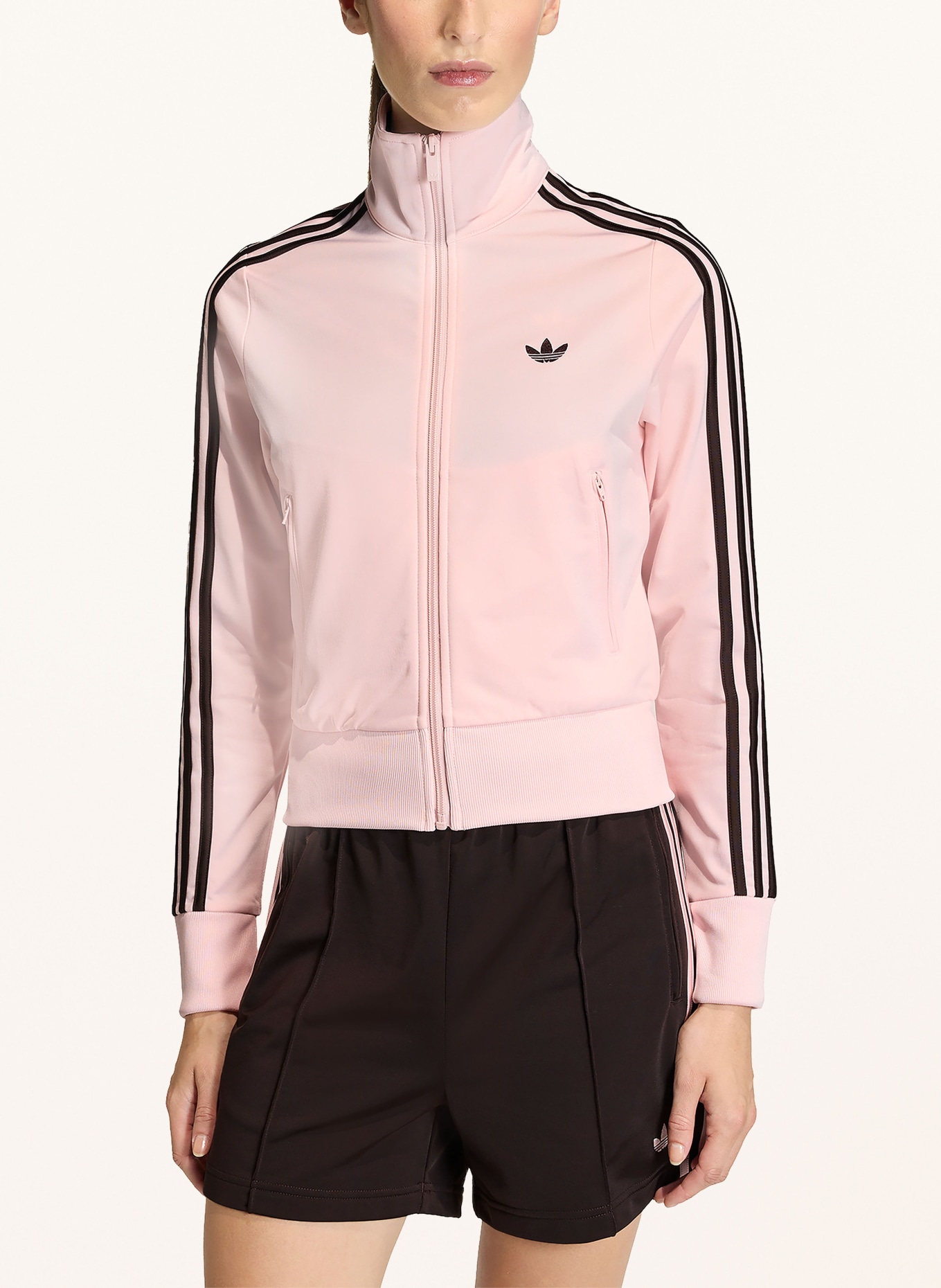 adidas Originals Trainingsjacke FIREBIRD CLASSIC: ROSA / DUNKELBRAUN
