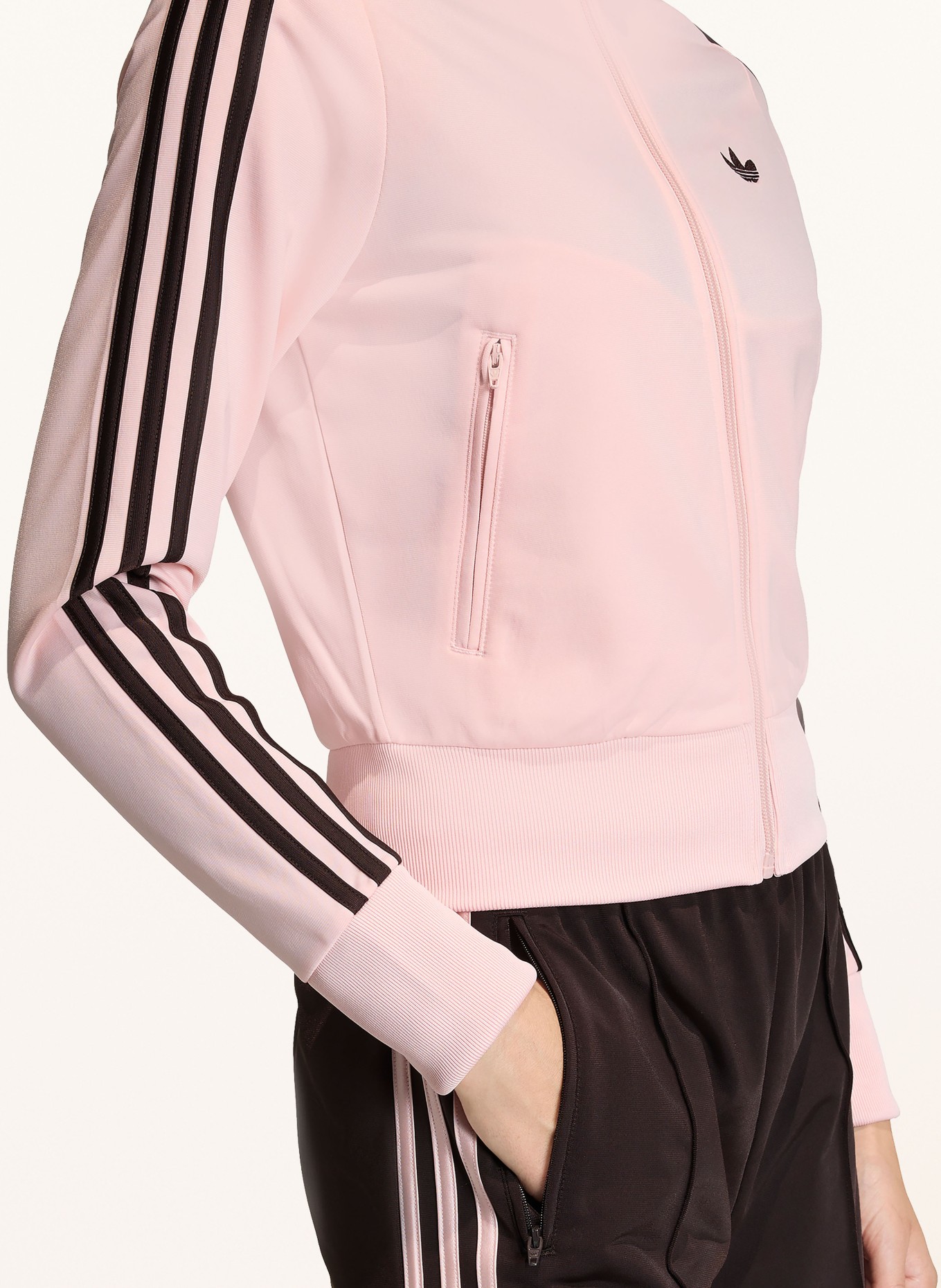 adidas Originals Trainingsjacke FIREBIRD CLASSIC: ROSA / DUNKELBRAUN