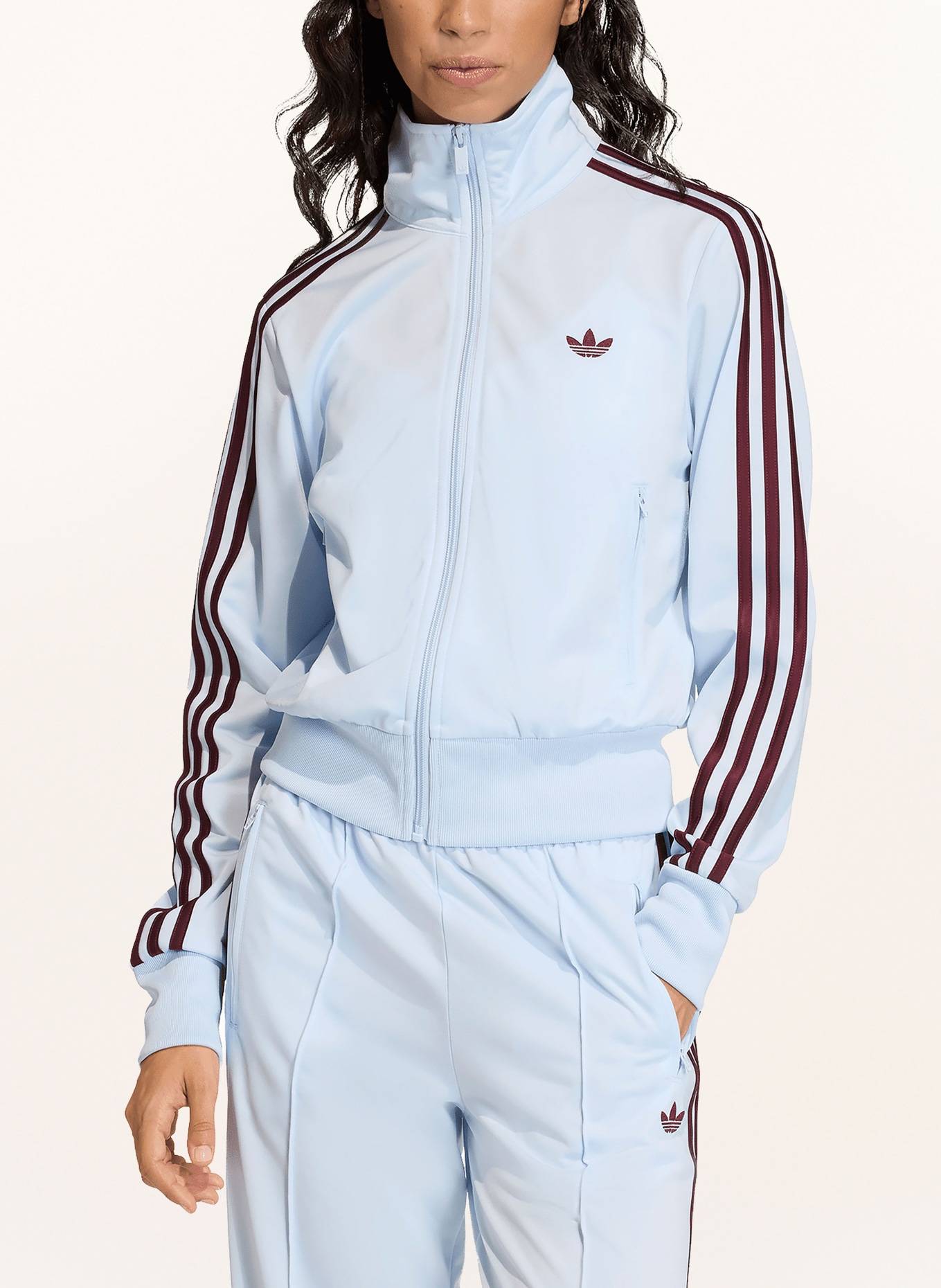 adidas Originals Kurtka treningowa FIREBIRD CLASSIC TRACK TOP: JASNONIEBIESKI / CIEMNOCZERWONY
