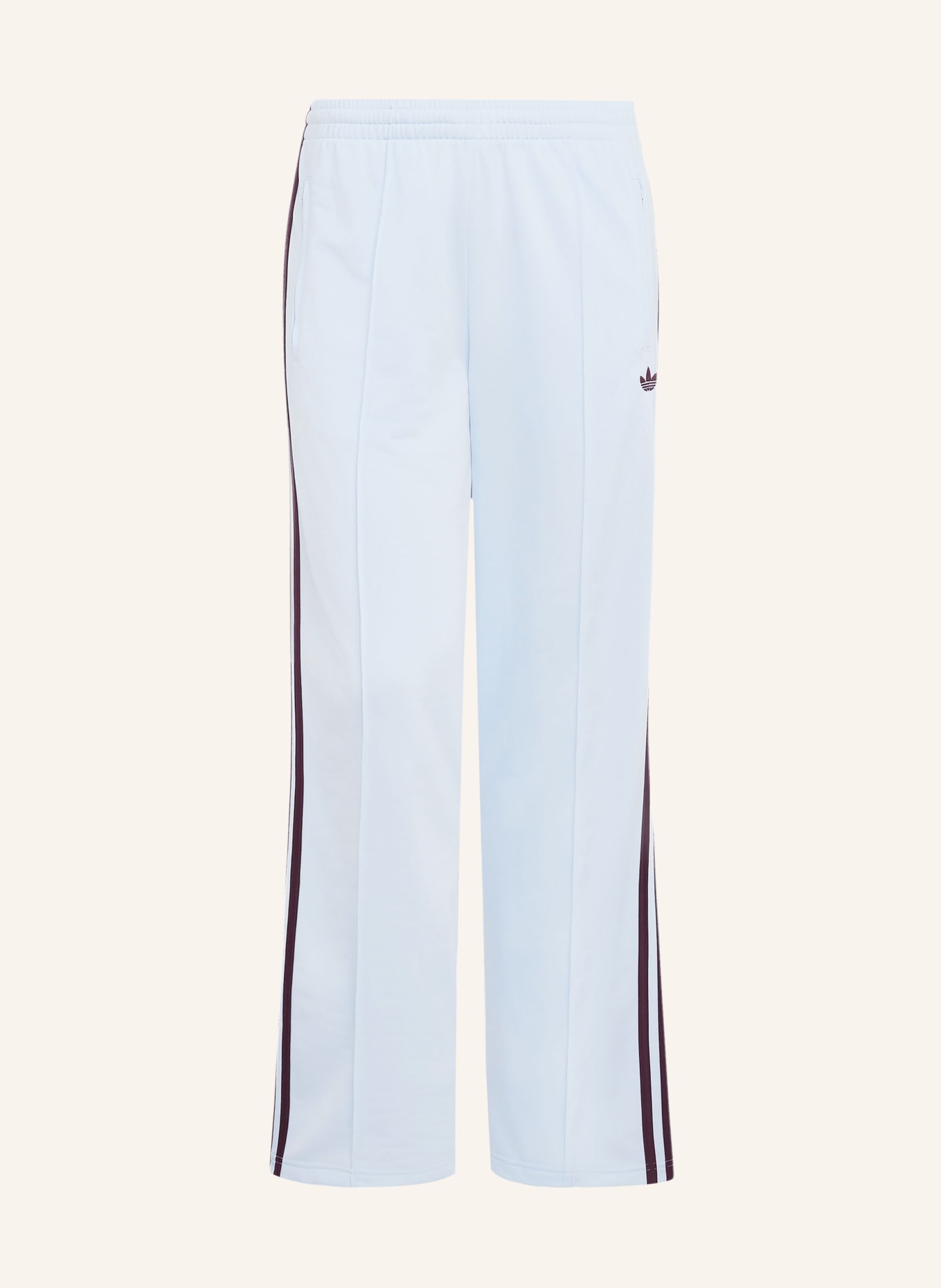 adidas Originals FIREBIRD CLASSIC Track Pants: LIGHT BLUE / DARK RED