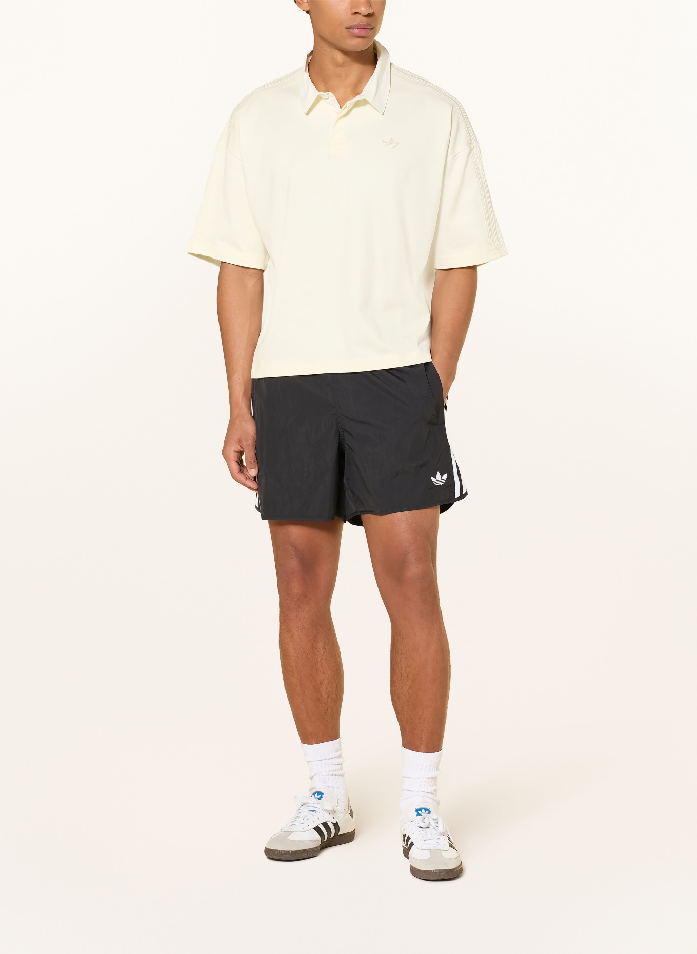 adidas Originals Korte broek SPRINTER SHORTS: ZWART / WIT