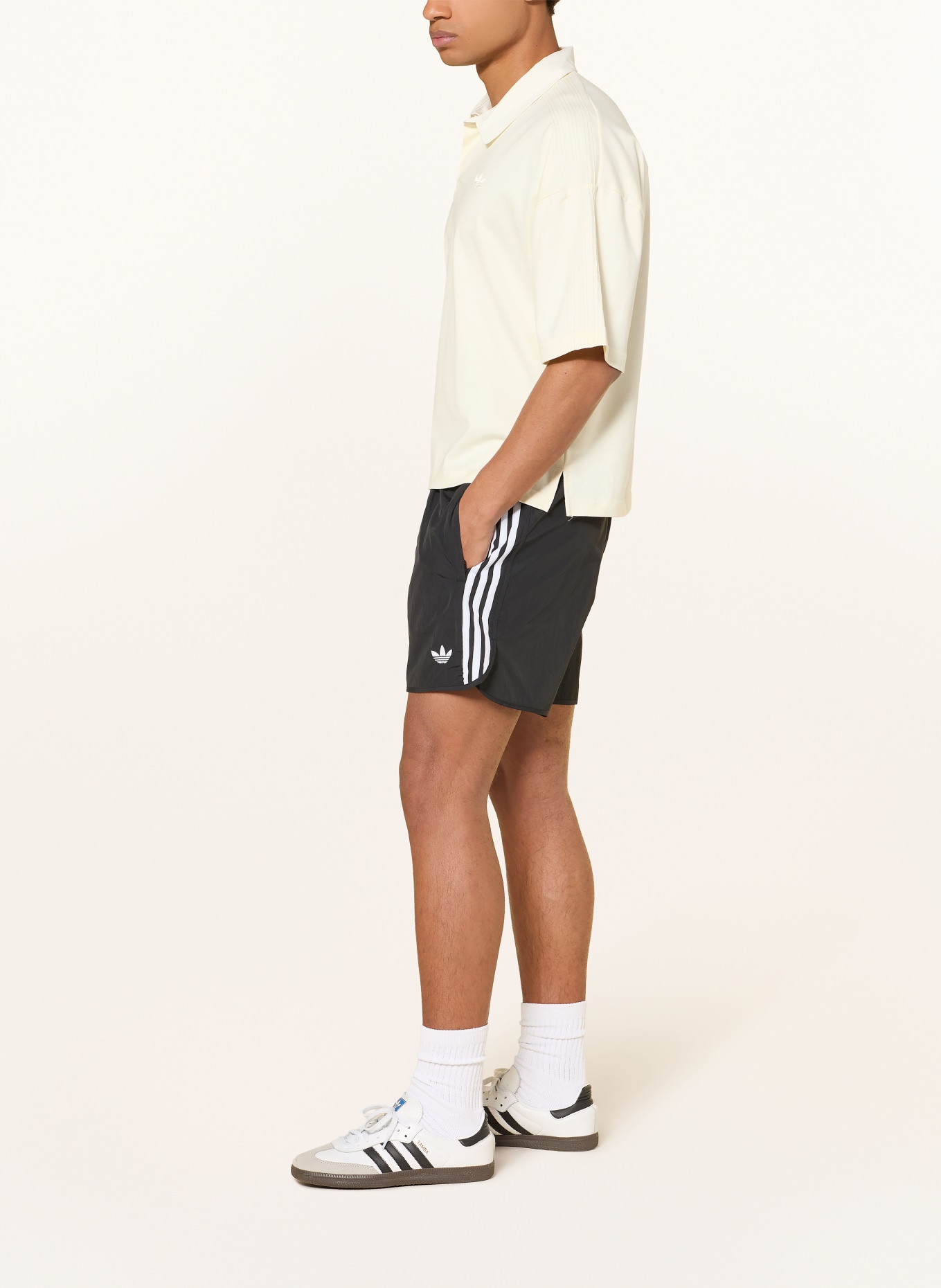 adidas Originals Korte broek SPRINTER SHORTS: ZWART / WIT