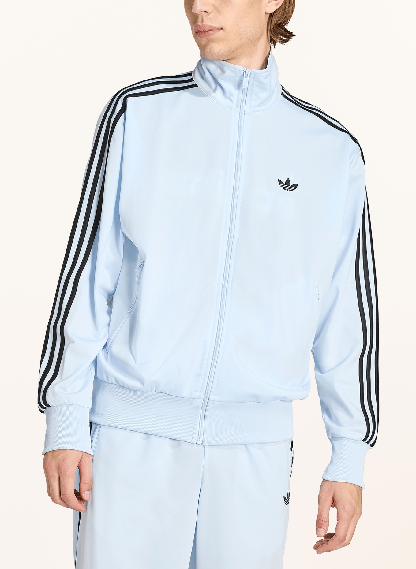 adidas Originals Trainingsjacke FIREBIRD TT: HELLBLAU / SCHWARZ