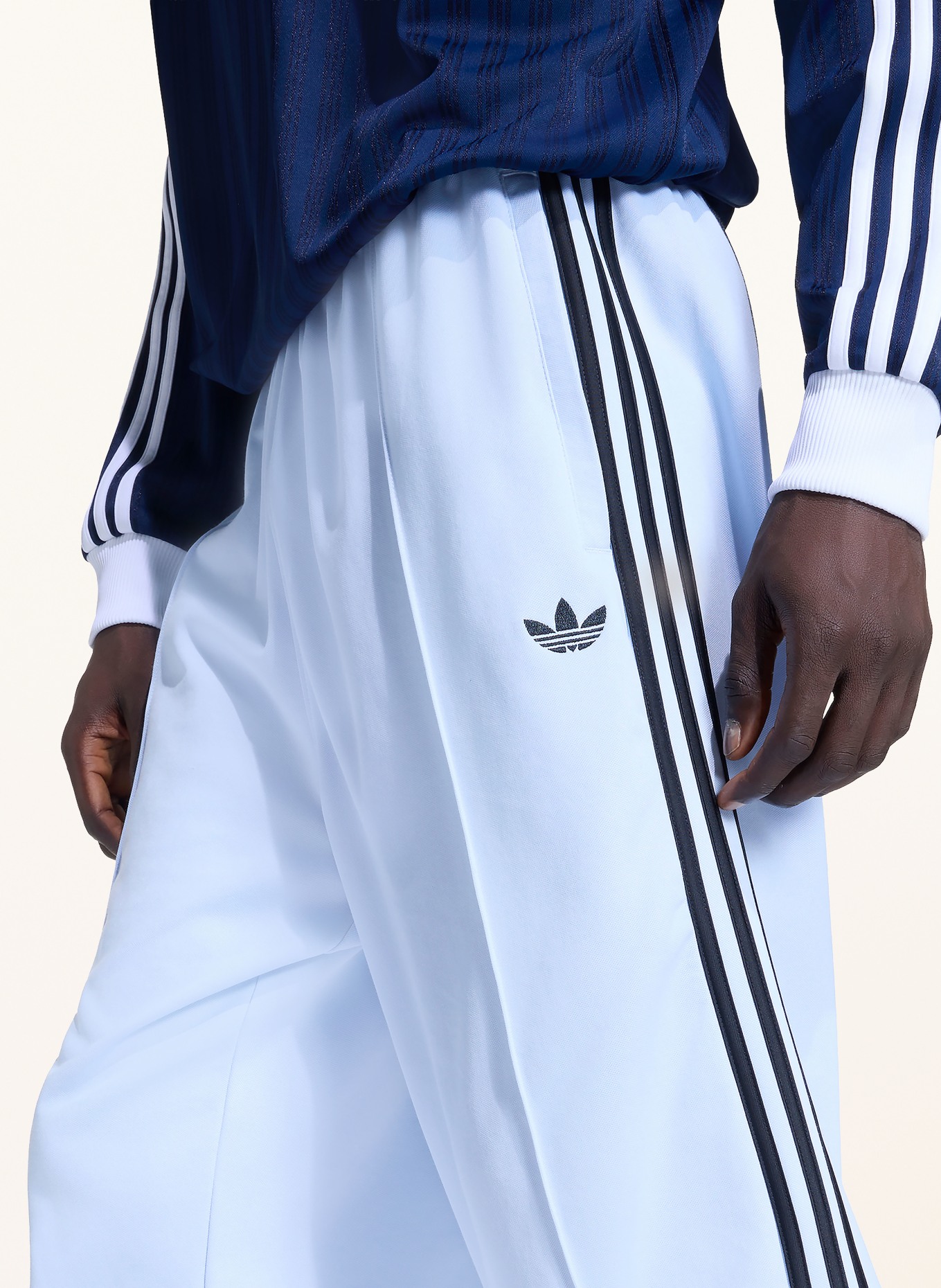 adidas Originals Trainingsbroek BAGGY: LICHTBLAUW / ZWART