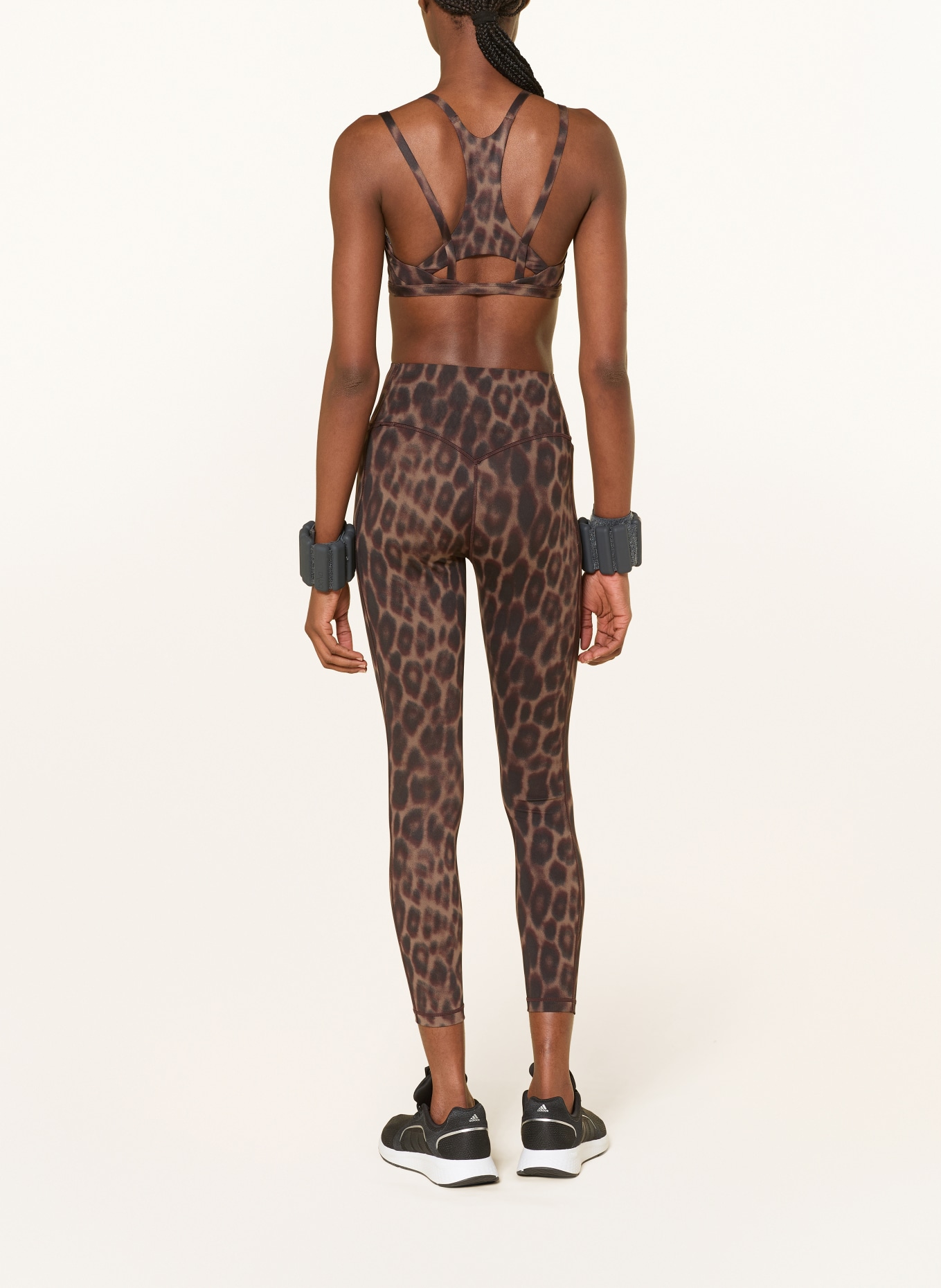 adidas Sport-BH OPTIME WORKOUT mit Cut-out: SCHWARZ / BRAUN