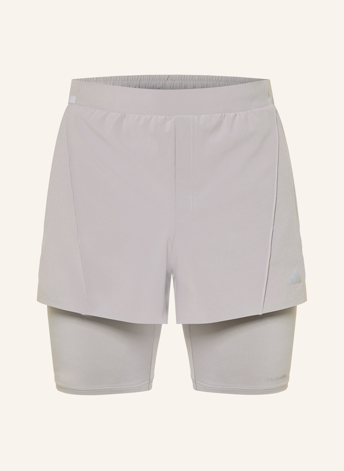 adidas 2-in-1-Trainingsshorts ADIDAS X ENTIRE STUDIOS D4T: GRAU