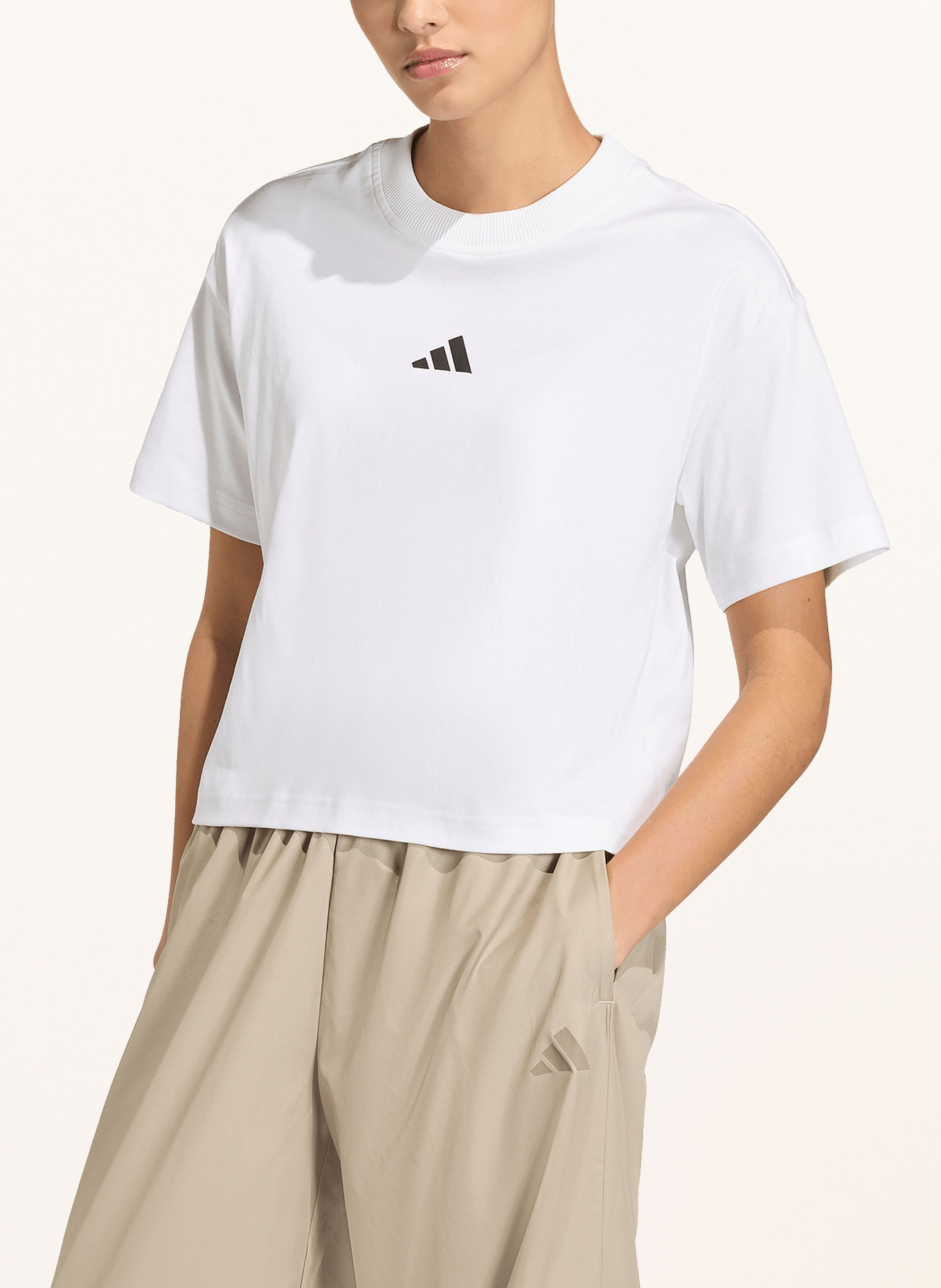 adidas Tričko CITY TECH: BÍLÁ