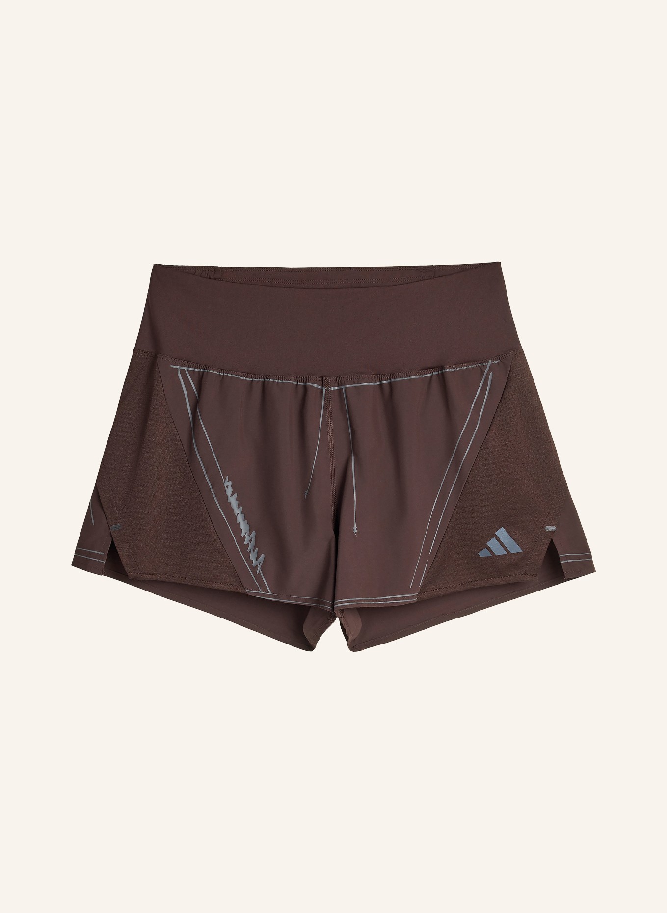 adidas 2-in-1-Laufshorts ADI365 SONG FOR THE MUTE: DUNKELBRAUN / DUNKELGRAU