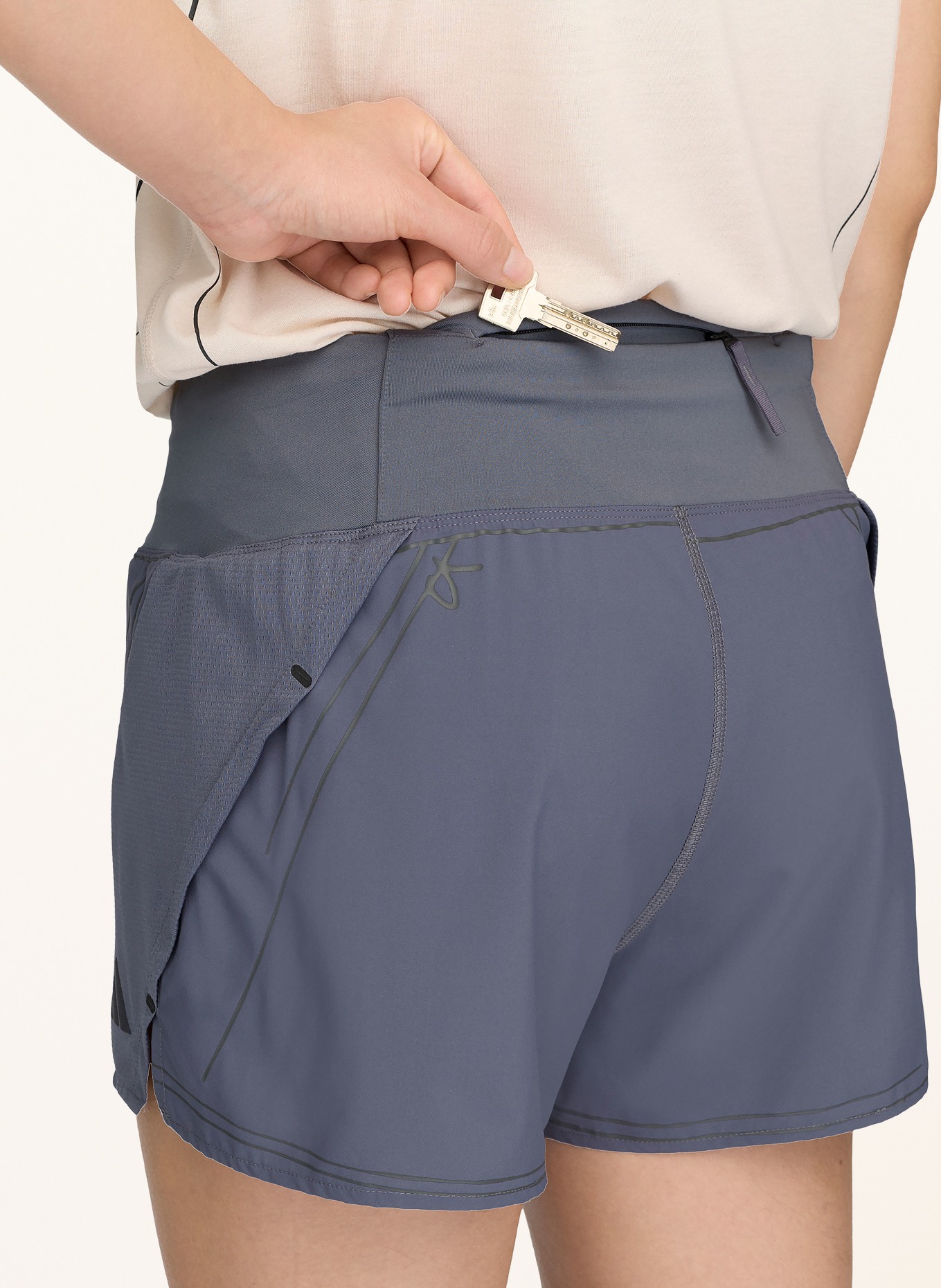 adidas 2-in-1-Laufshorts ADI365 SING FOR THE MUTE: DUNKELGRAU
