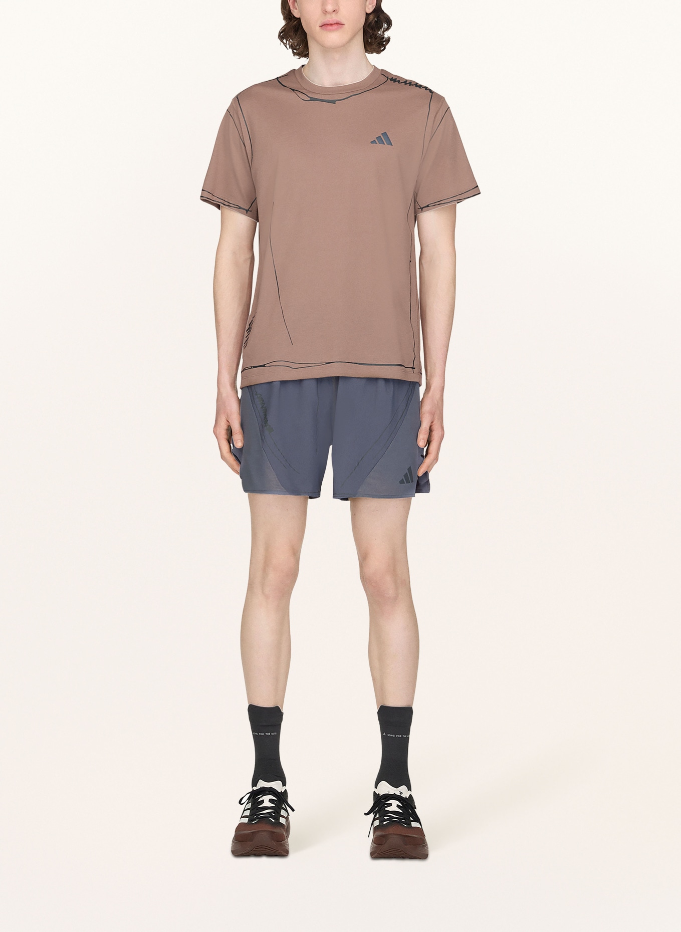 adidas 2-in-1-Laufshorts ADI365 SONG FOR THE MUTE: DUNKELGRAU