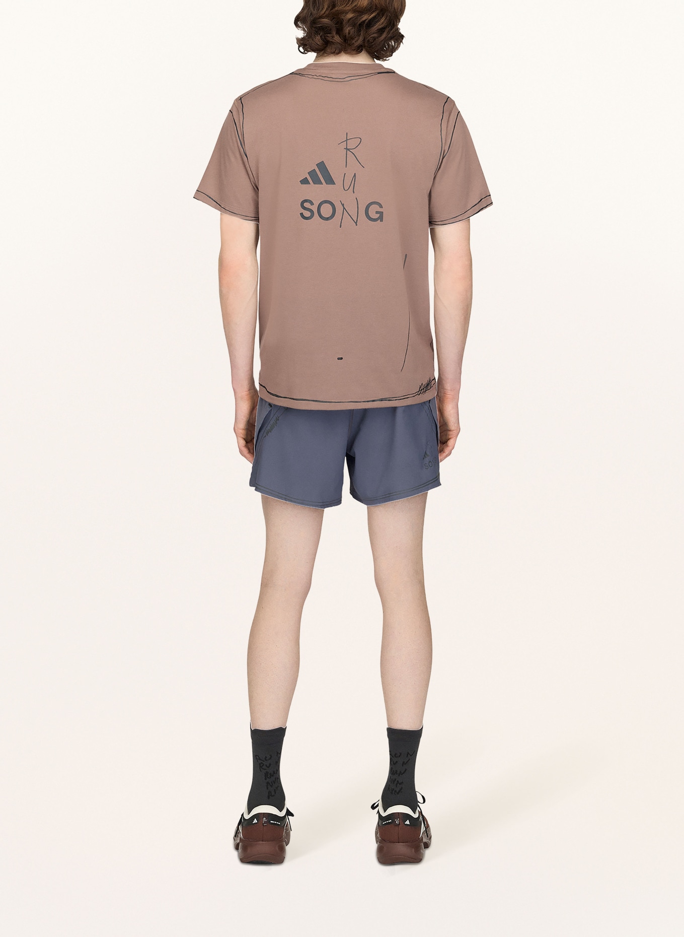 adidas 2-in-1-Laufshorts ADI365 SONG FOR THE MUTE: DUNKELGRAU