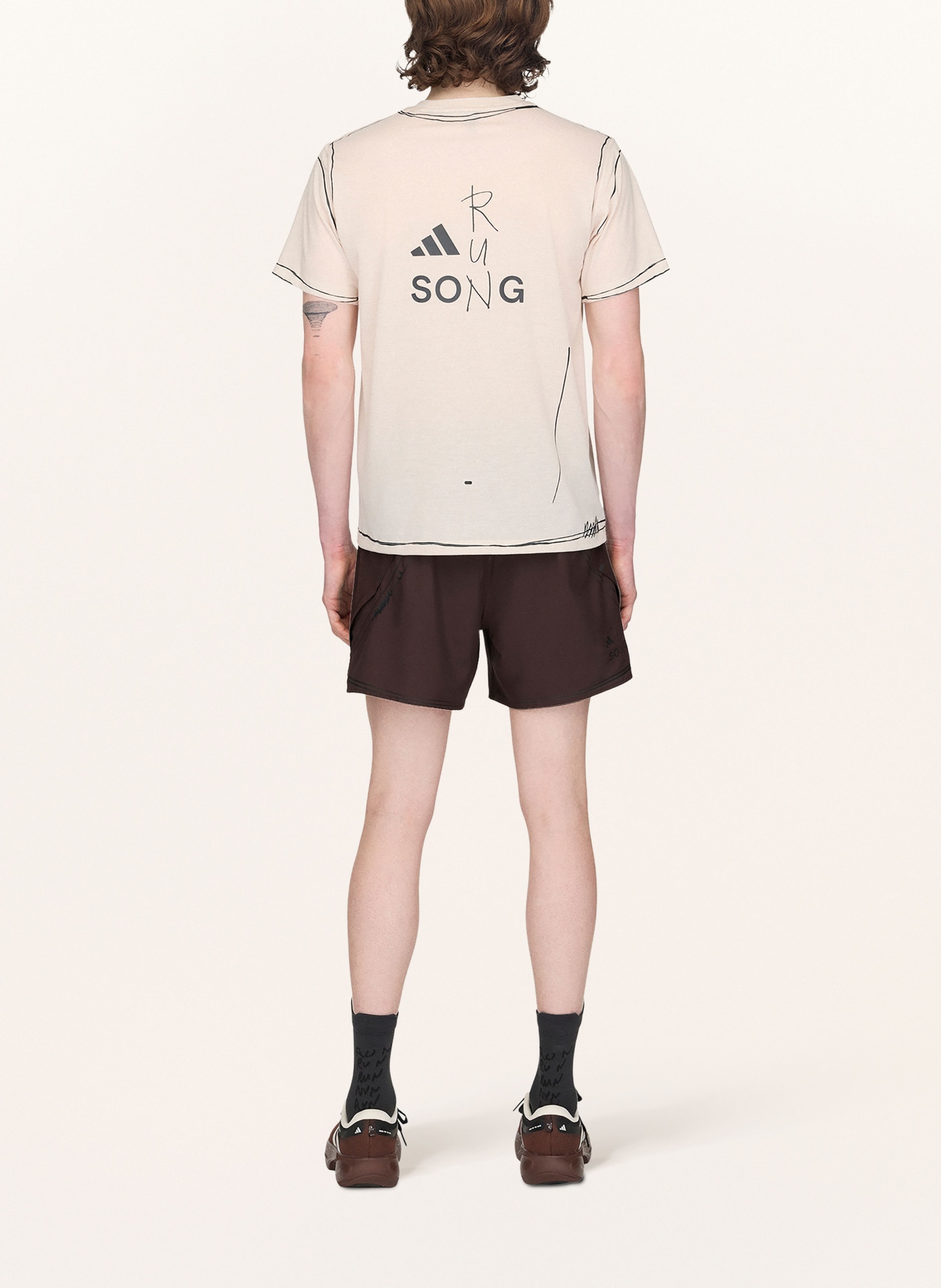 adidas 2-in-1-Laufshorts ADI365 SONG FOR THE MUTE: DUNKELBRAUN