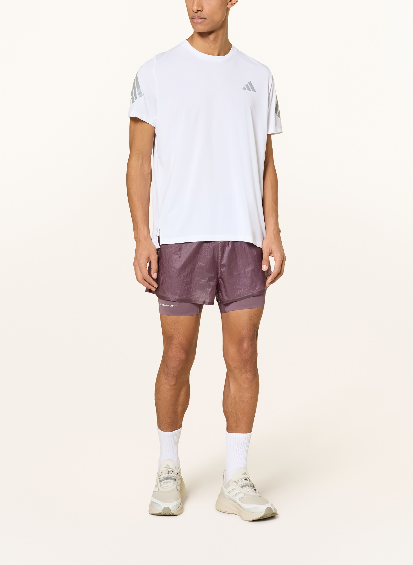 adidas Short de course 2 en 1 ADI365 HERMANOS KOUMORI: FUCHSIA