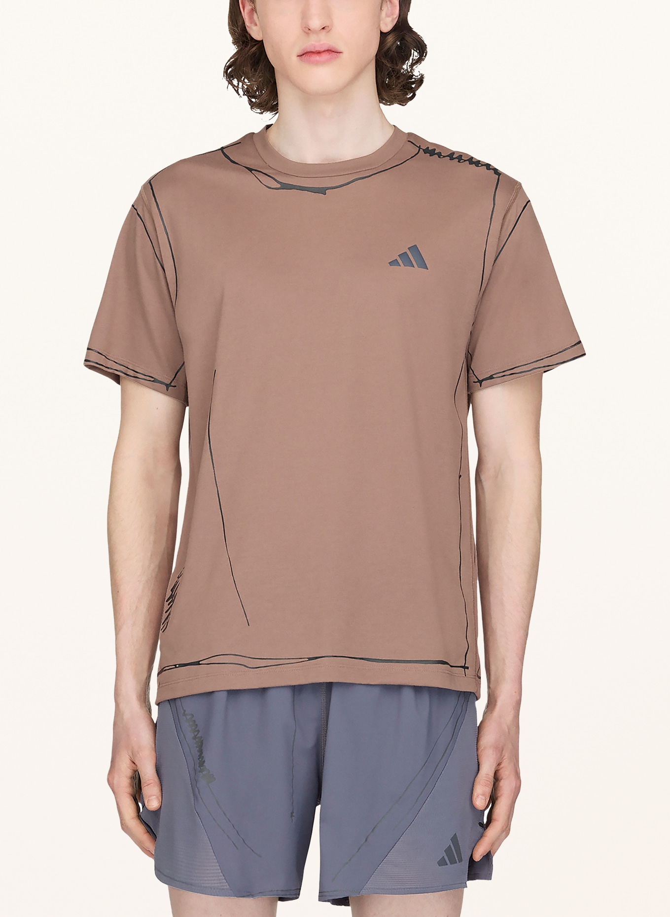 adidas T-Shirt ADI365 SONG FOR THE MUTE RUNNING UNITEFIT: BROWN