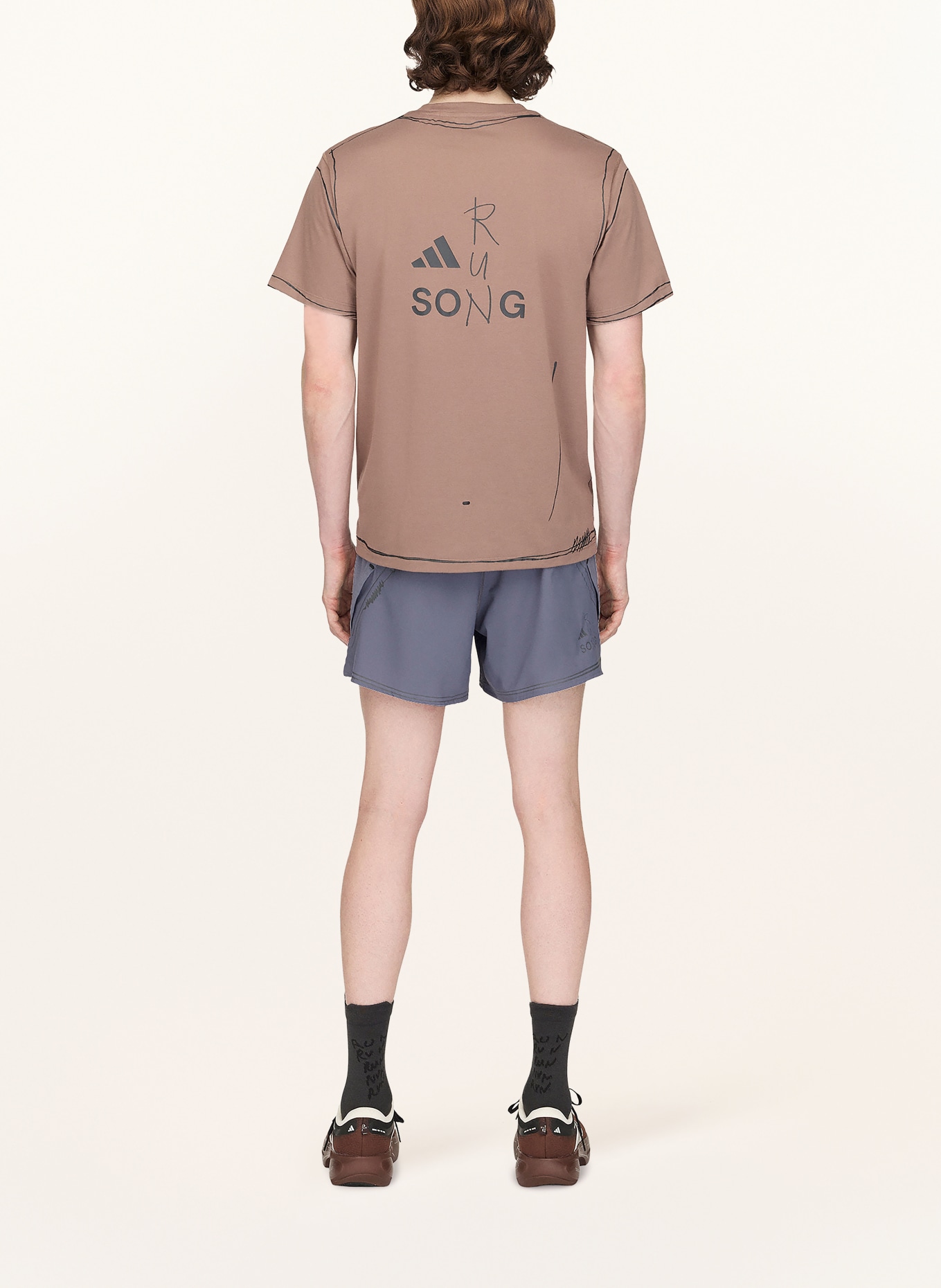 adidas T-Shirt ADI365 SONG FOR THE MUTE RUNNING UNITEFIT: BROWN