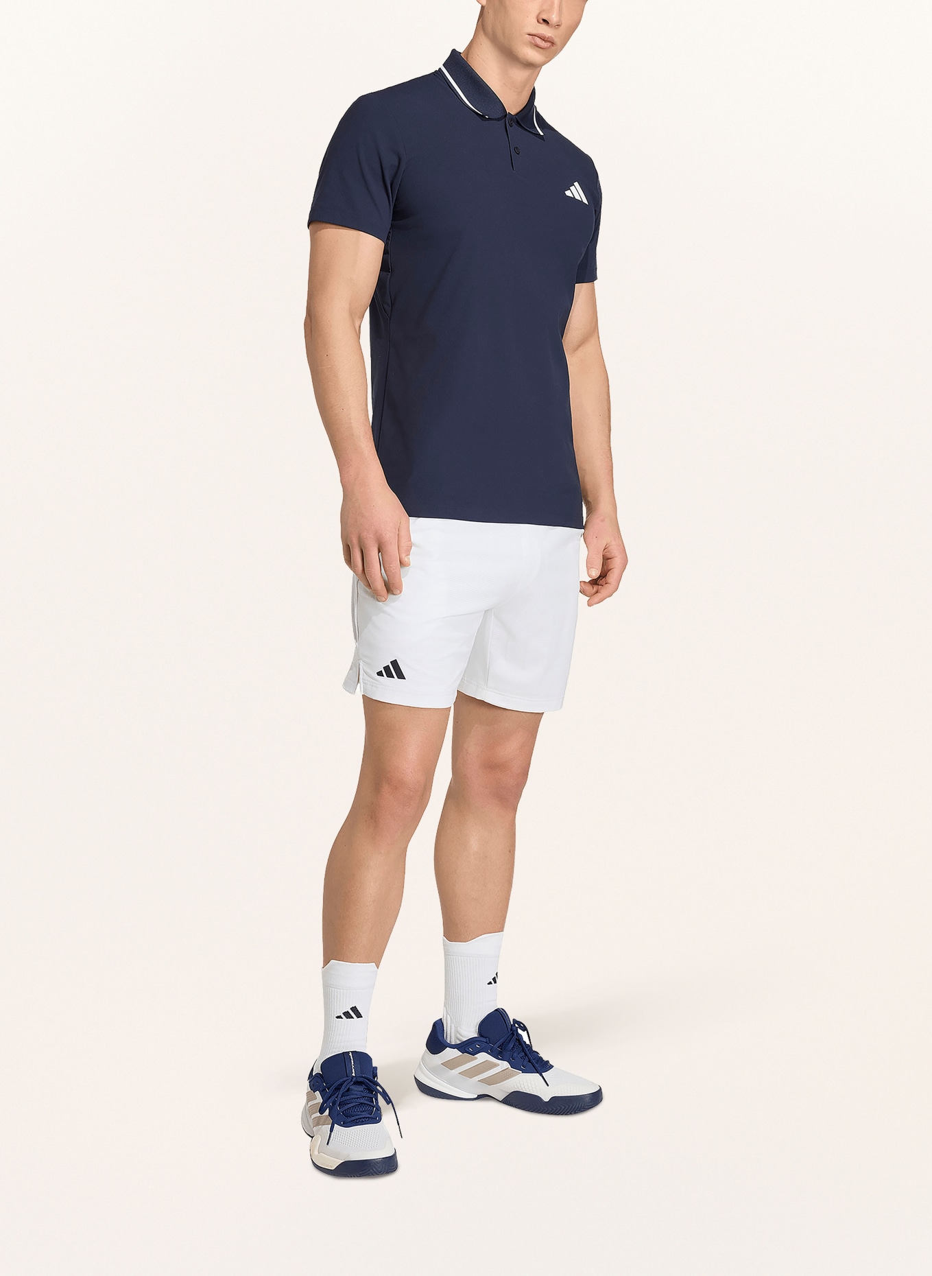 adidas Funktions-Poloshirt TENNIS CLIMACOOL FREELIFT PRO: DUNKELBLAU / WEISS