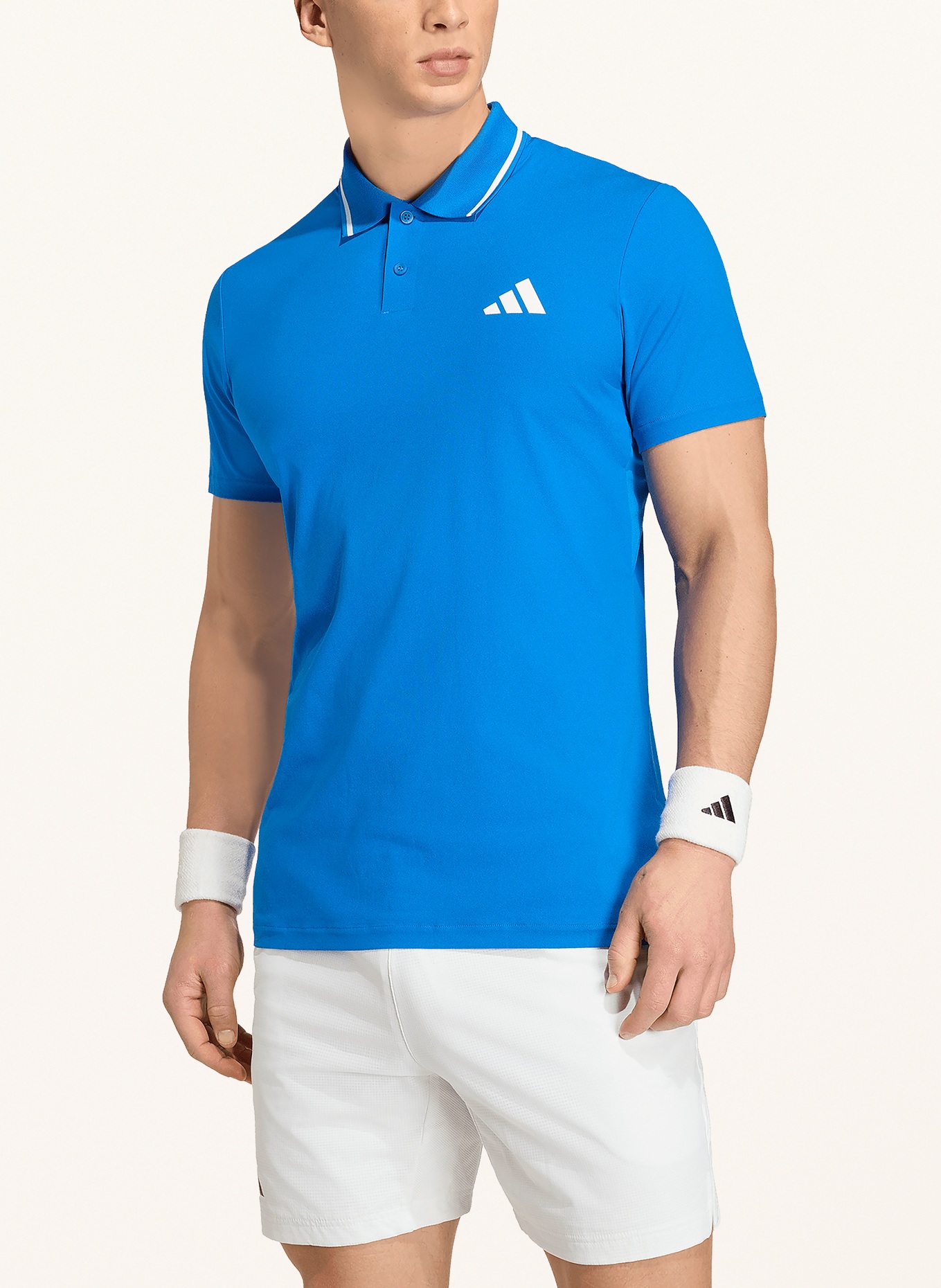 adidas Funktions-Poloshirt TENNIS CLIMACOOL FREELIFT PRO: BLAU / WEISS