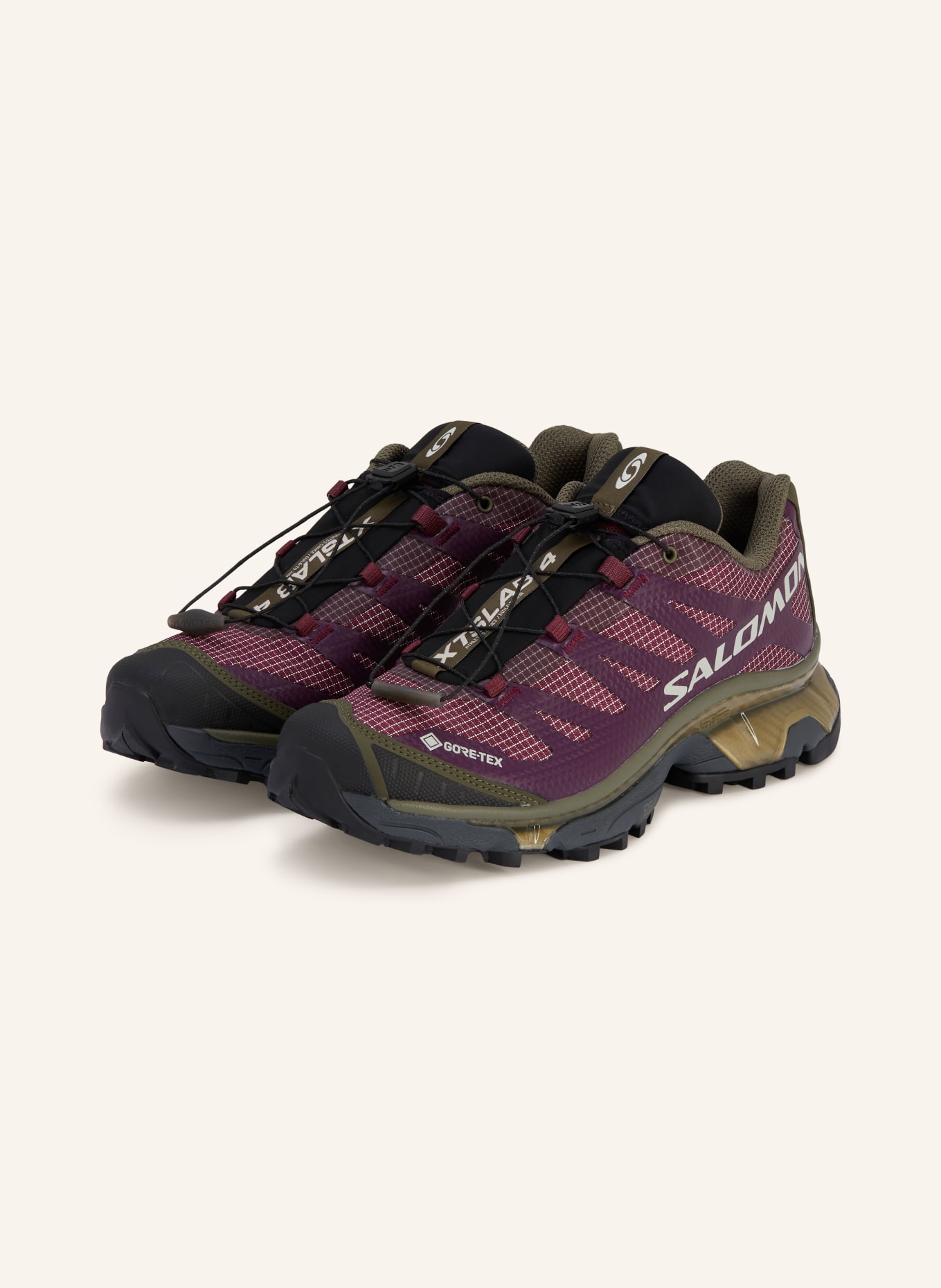SALOMON Sneaker XT-4 OG GTX: FUCHSIA / KHAKI / SCHWARZ