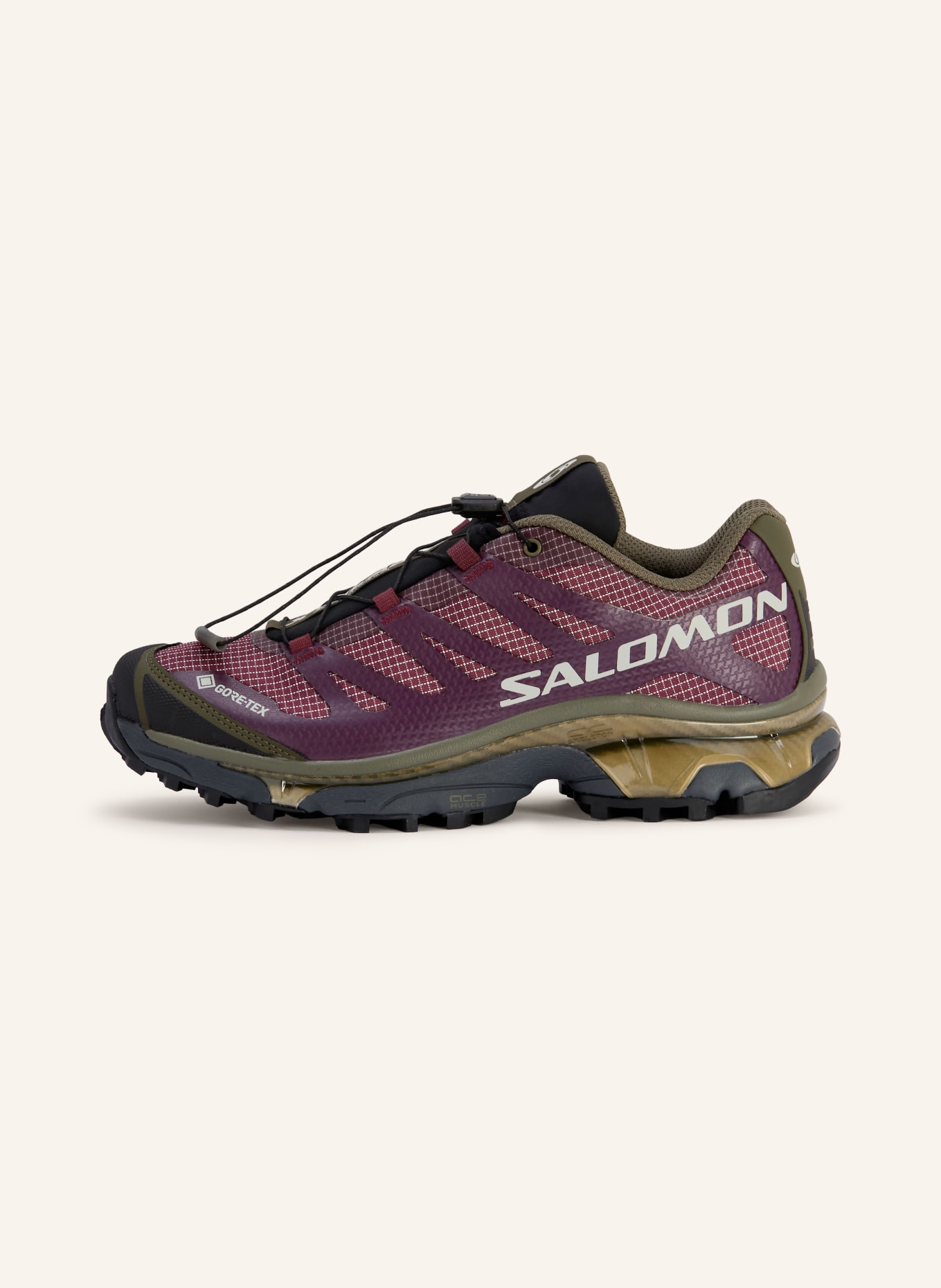 SALOMON Sneaker XT-4 OG GTX: FUCHSIA / KHAKI / SCHWARZ