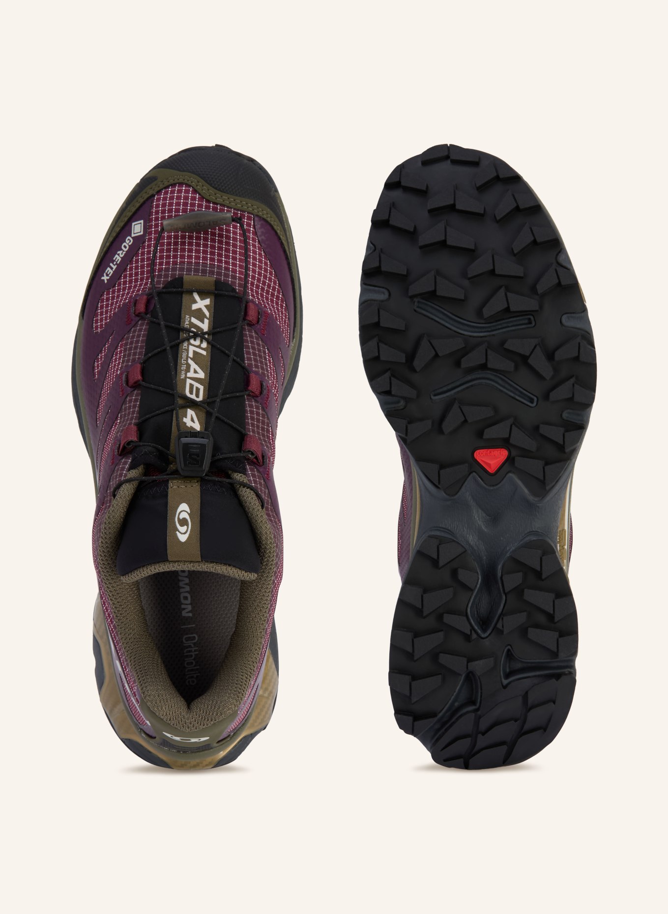 SALOMON Sneaker XT-4 OG GTX: FUCHSIA / KHAKI / SCHWARZ