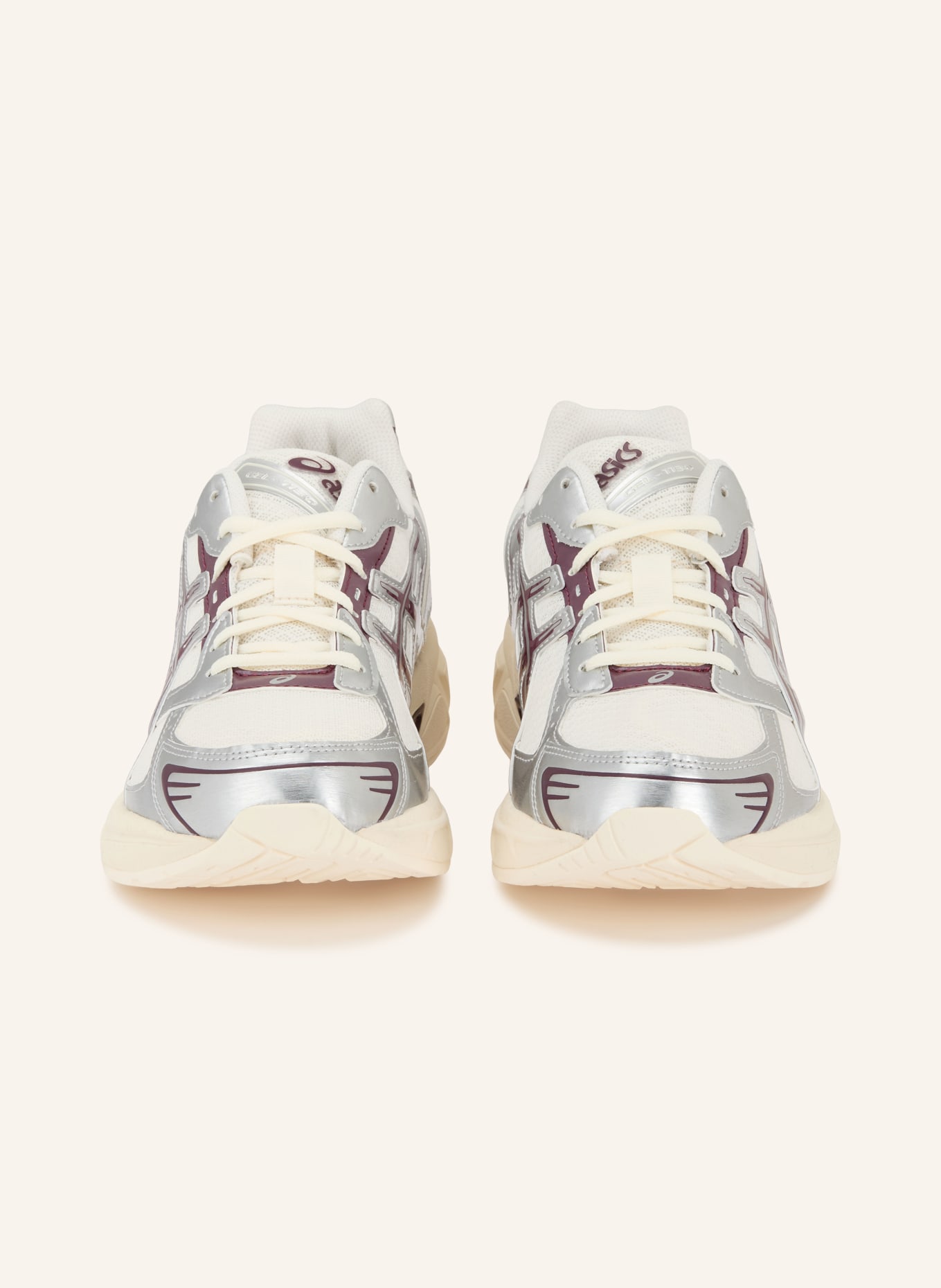 ASICS Sneaker GEL-1130: WEISS / GRAU / DUNKELROT