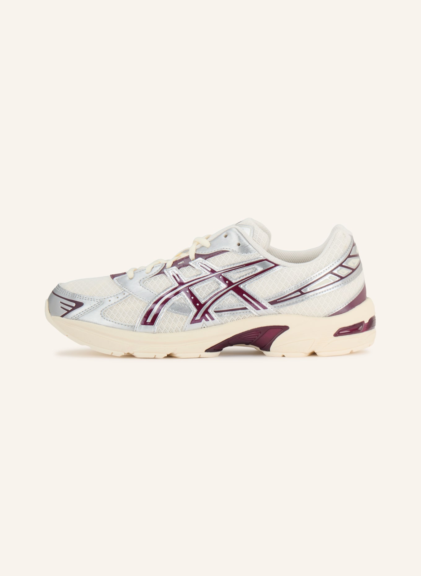 ASICS Sneaker GEL-1130: WEISS / GRAU / DUNKELROT