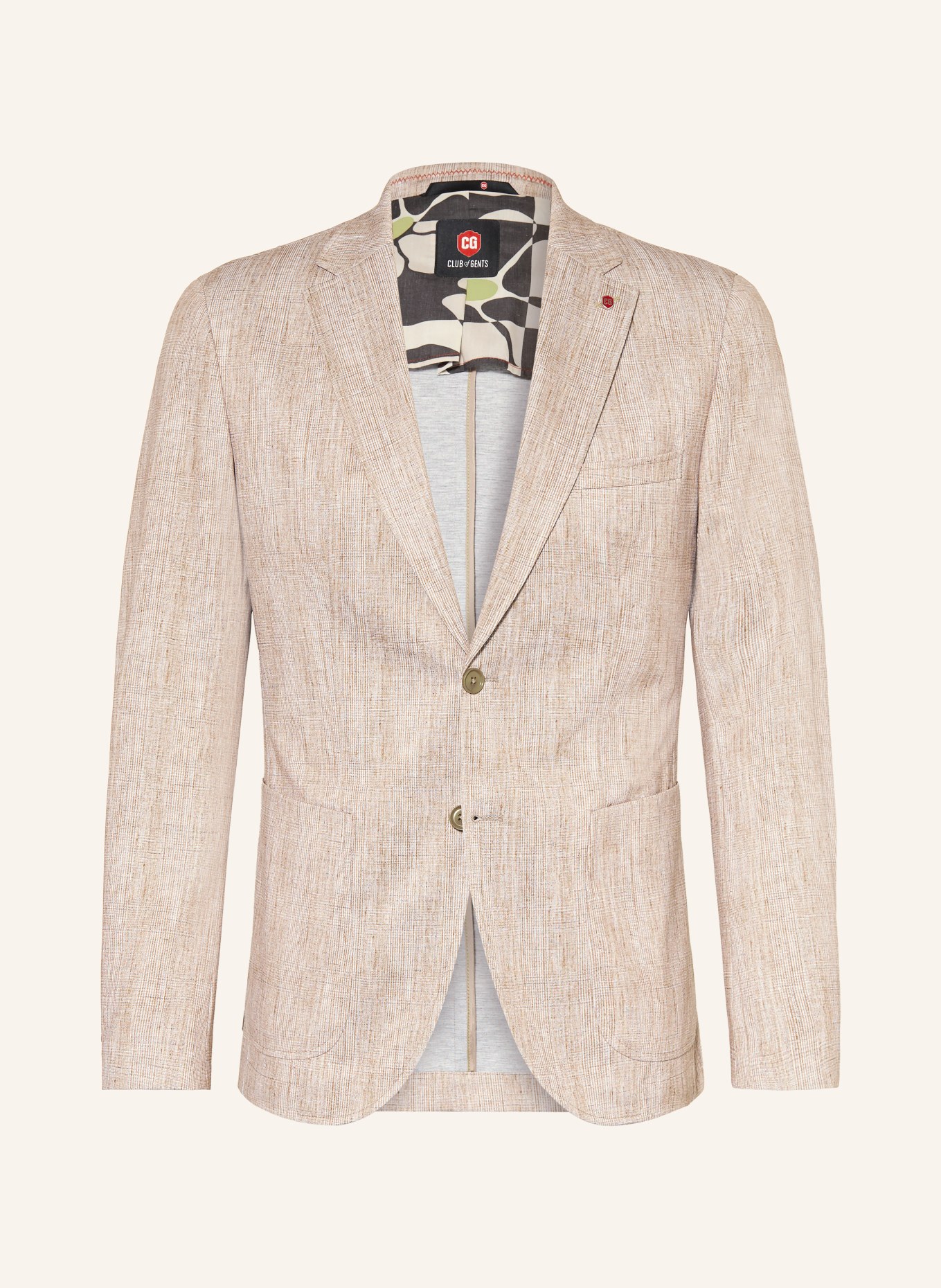 CG - CLUB of GENTS Colbert CG CARTER-J Extra Slim Fit: 23 dunkelbeige