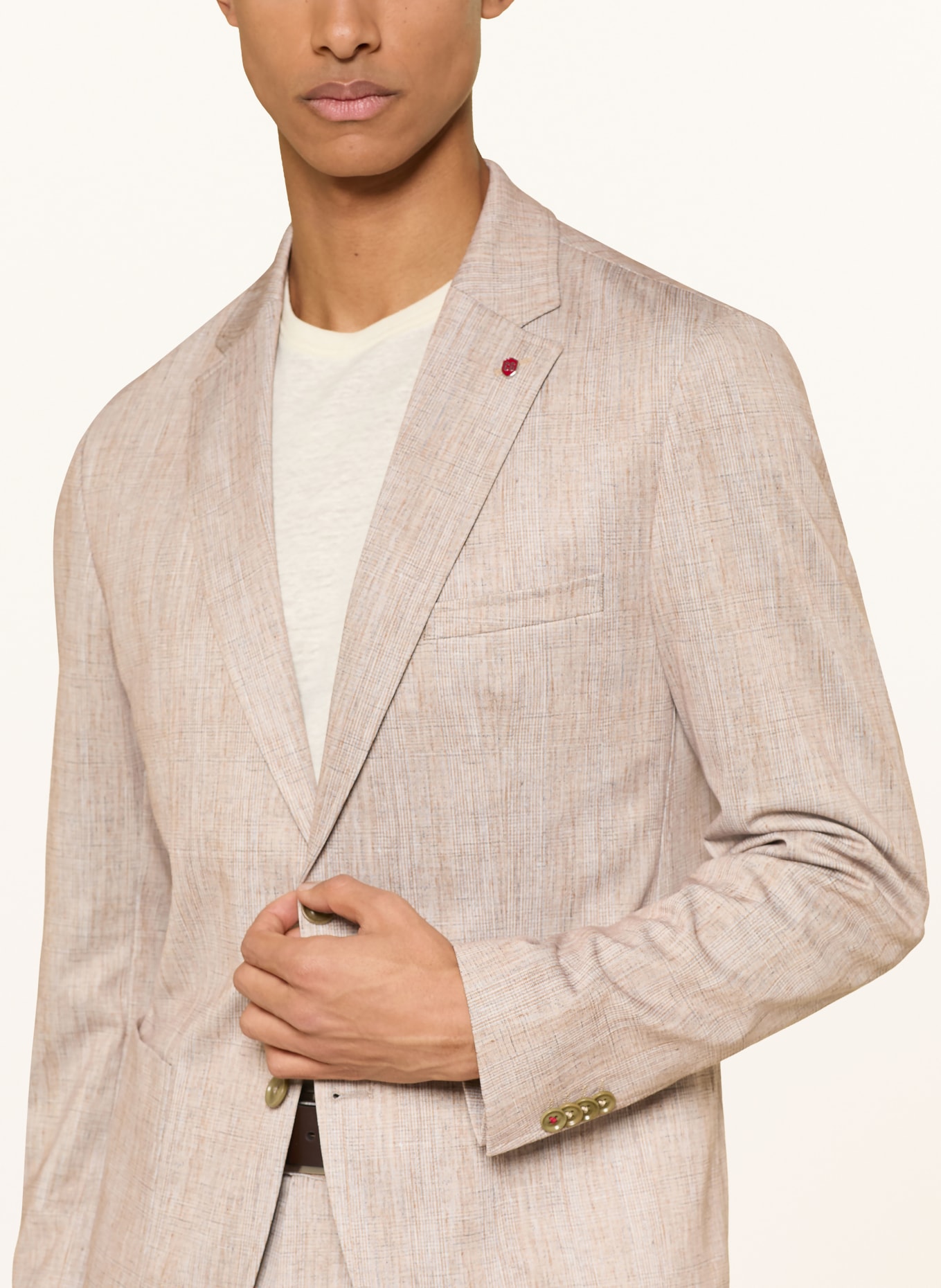 CG - CLUB of GENTS Colbert CG CARTER-J Extra Slim Fit: 23 dunkelbeige