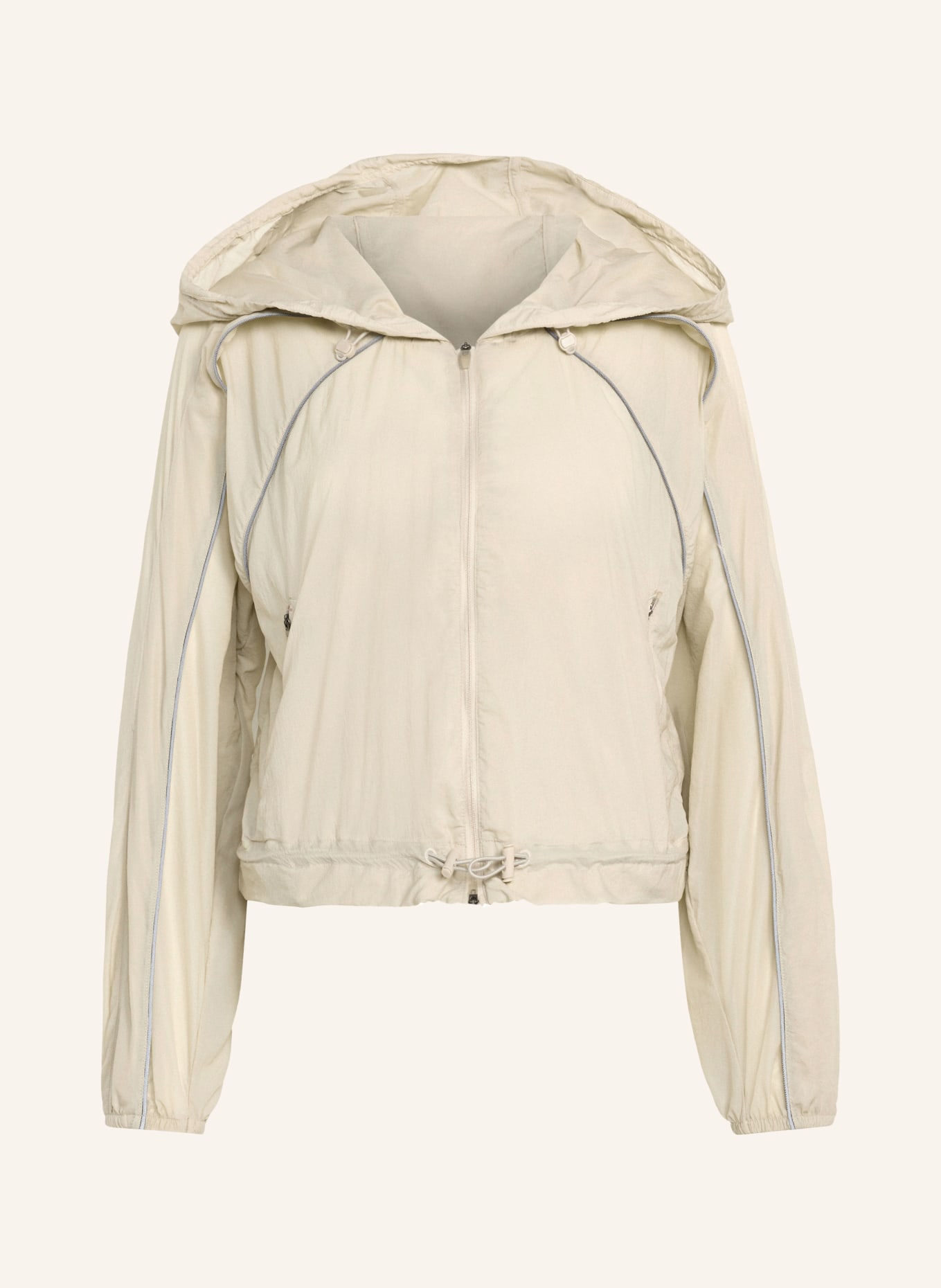 adidas by Stella McCartney Hardloopjack ADIDAS BY STELLA MCCARTNEY: ECRU