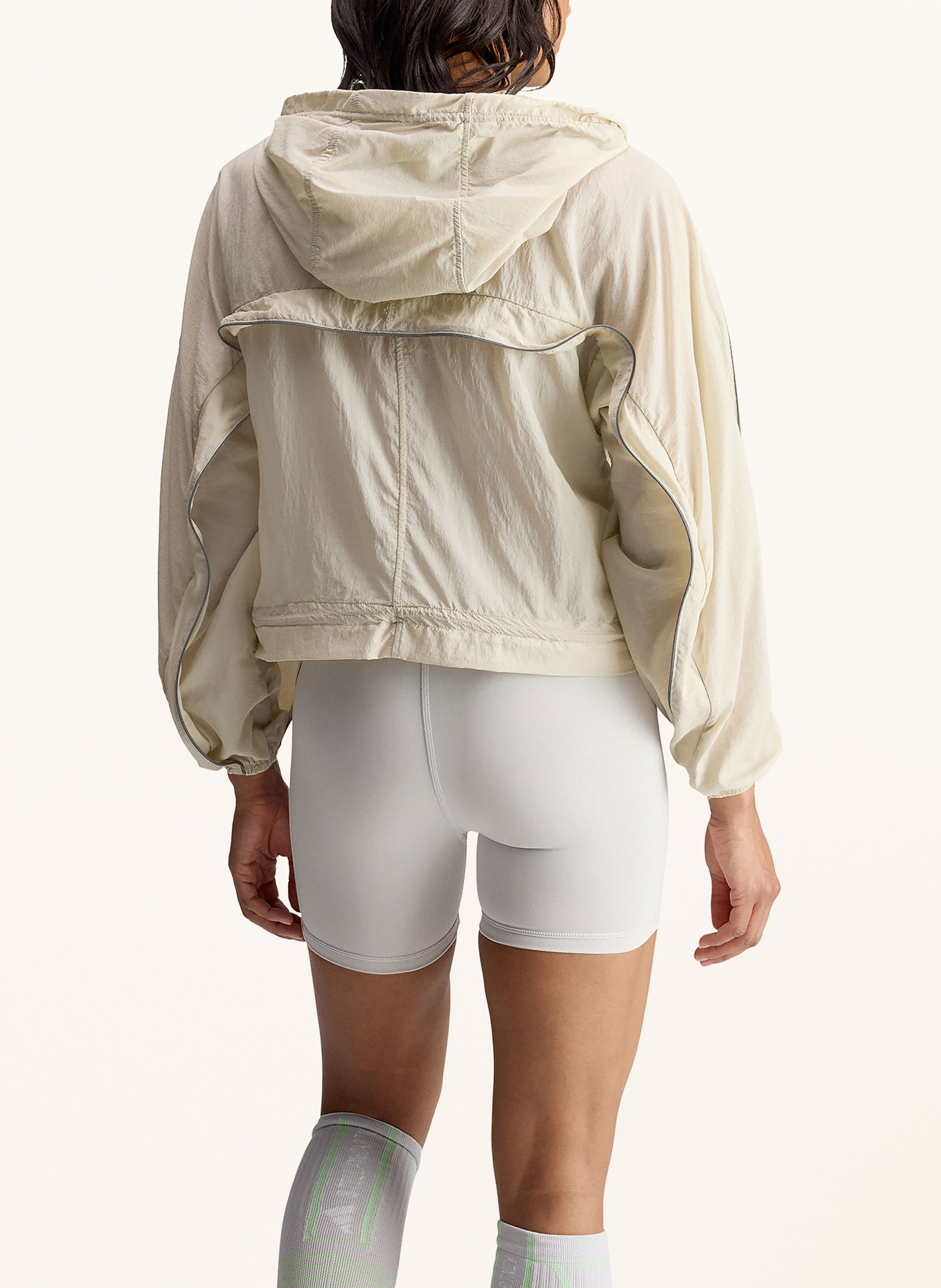 adidas by Stella McCartney Hardloopjack ADIDAS BY STELLA MCCARTNEY: ECRU