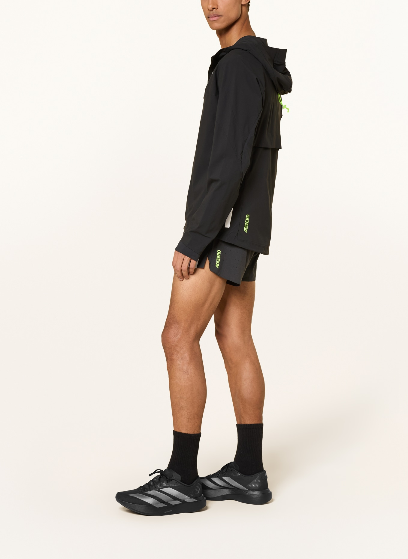 adidas Veste de course ADIZERO: NOIR