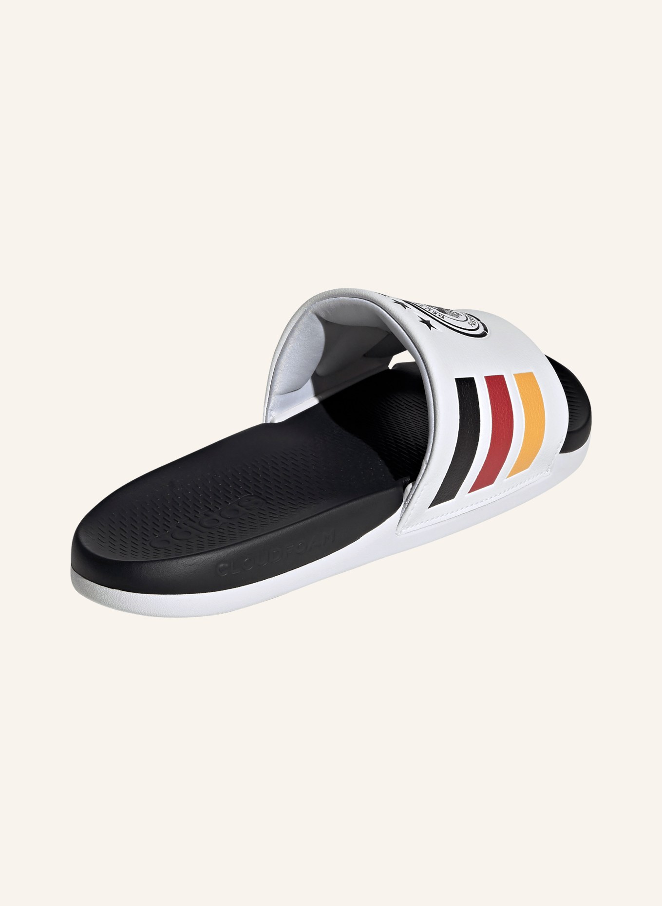 adidas Pantoletten ADILETTE COMFORT 2.0 DEUTSCHLAND: SCHWARZ / ROT / WEISS