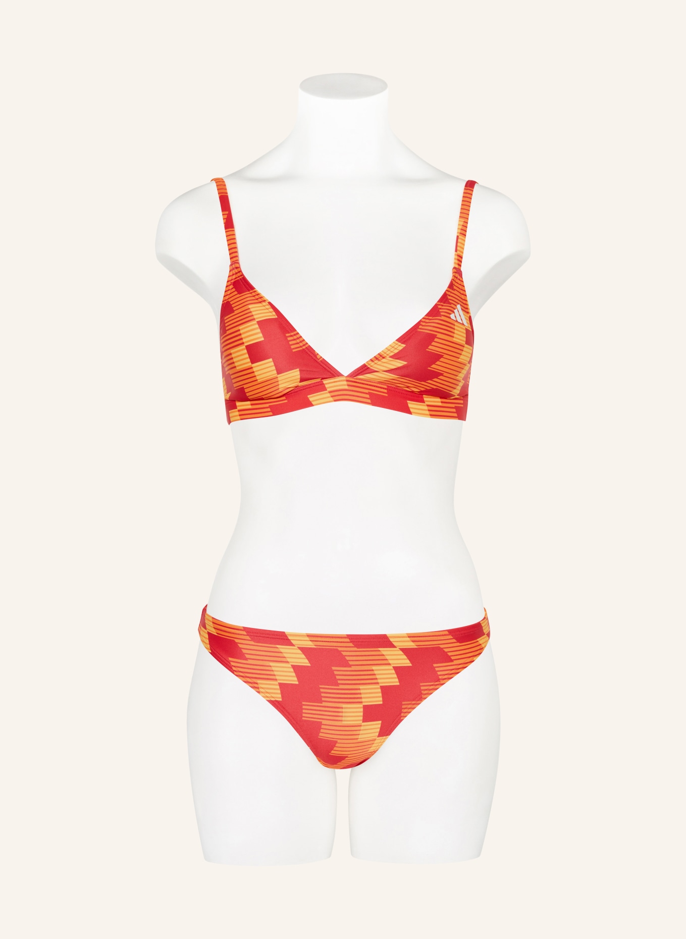 adidas Triangel-Bikini FOOTBALL ALLOVERPRINT: ROT / ORANGE / GELB