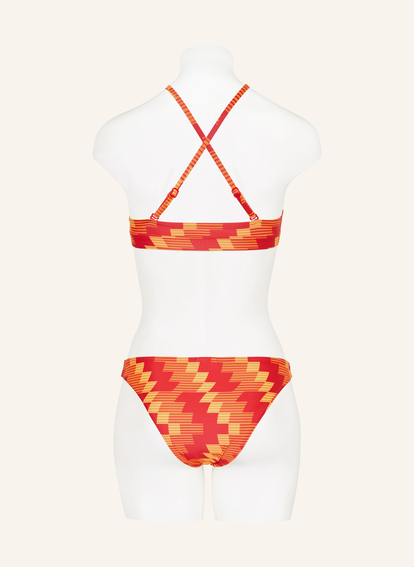adidas Triangel-Bikini FOOTBALL ALLOVERPRINT: ROT / ORANGE / GELB