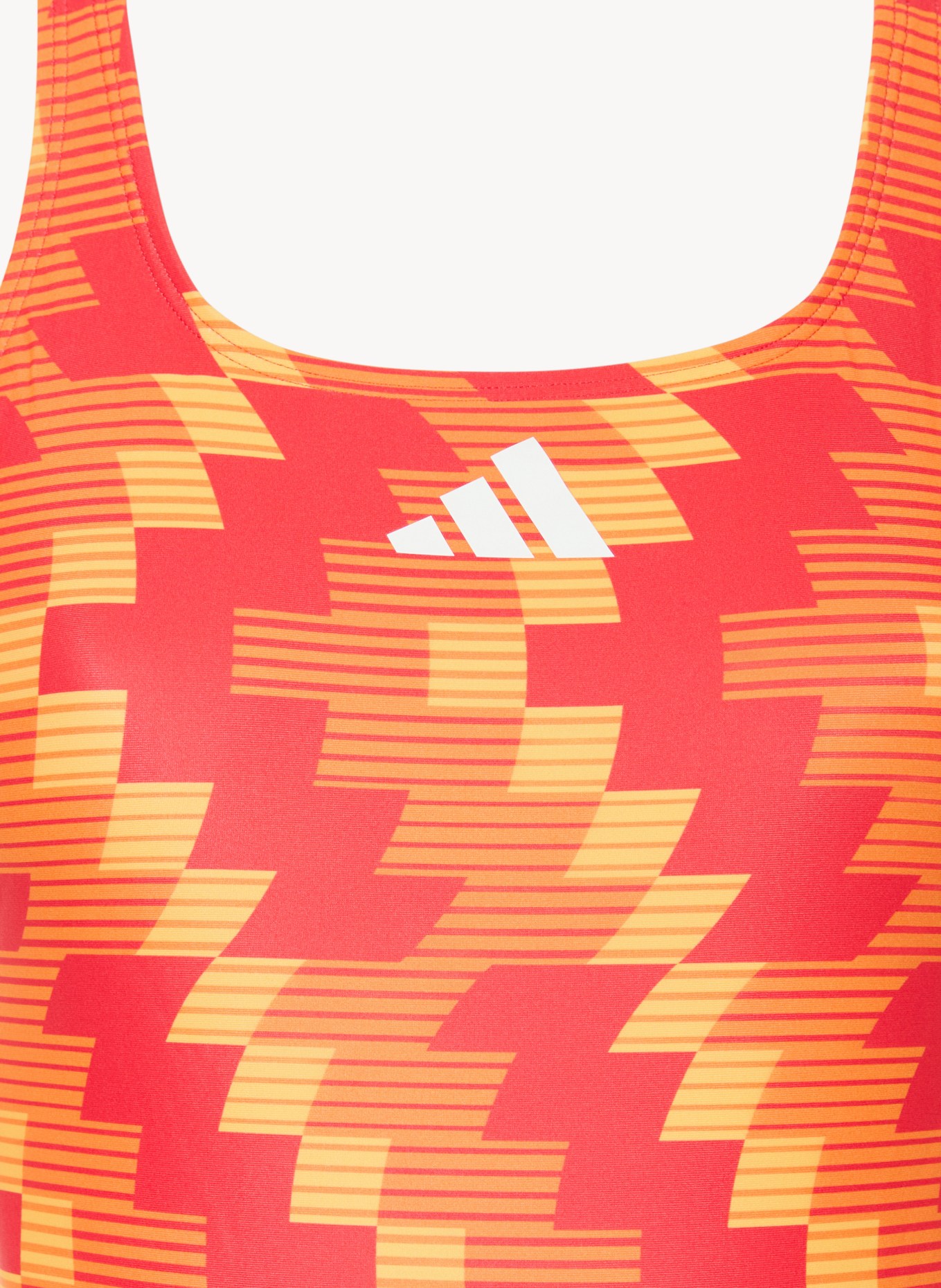 adidas Badeanzug FOOTBALL-INSPIRED ALLOVERPRINT: ROT / ORANGE / GELB
