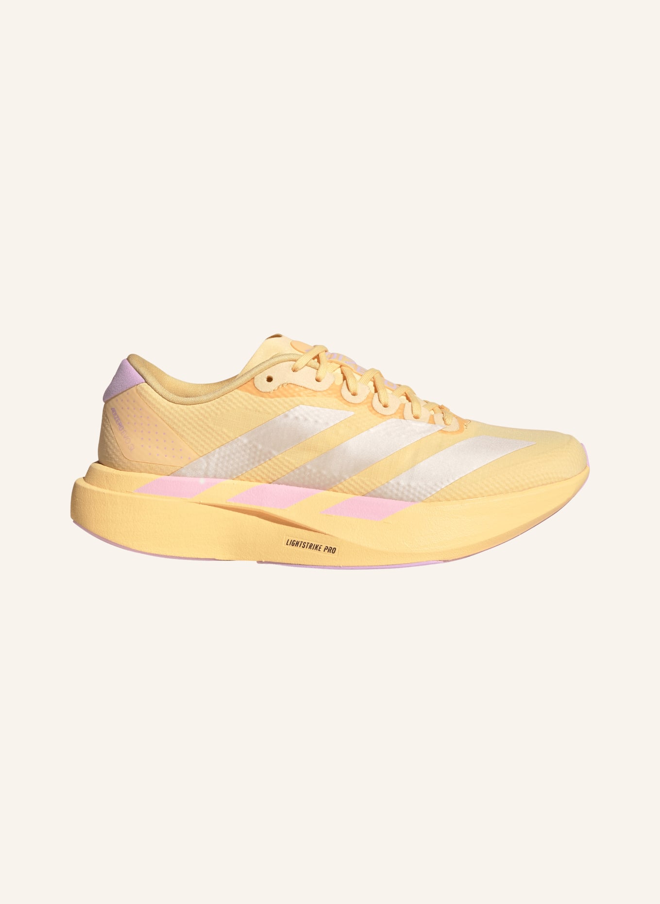adidas Laufschuhe ADIZERO EVO SL WOVEN: HELLORANGE / HELLLILA
