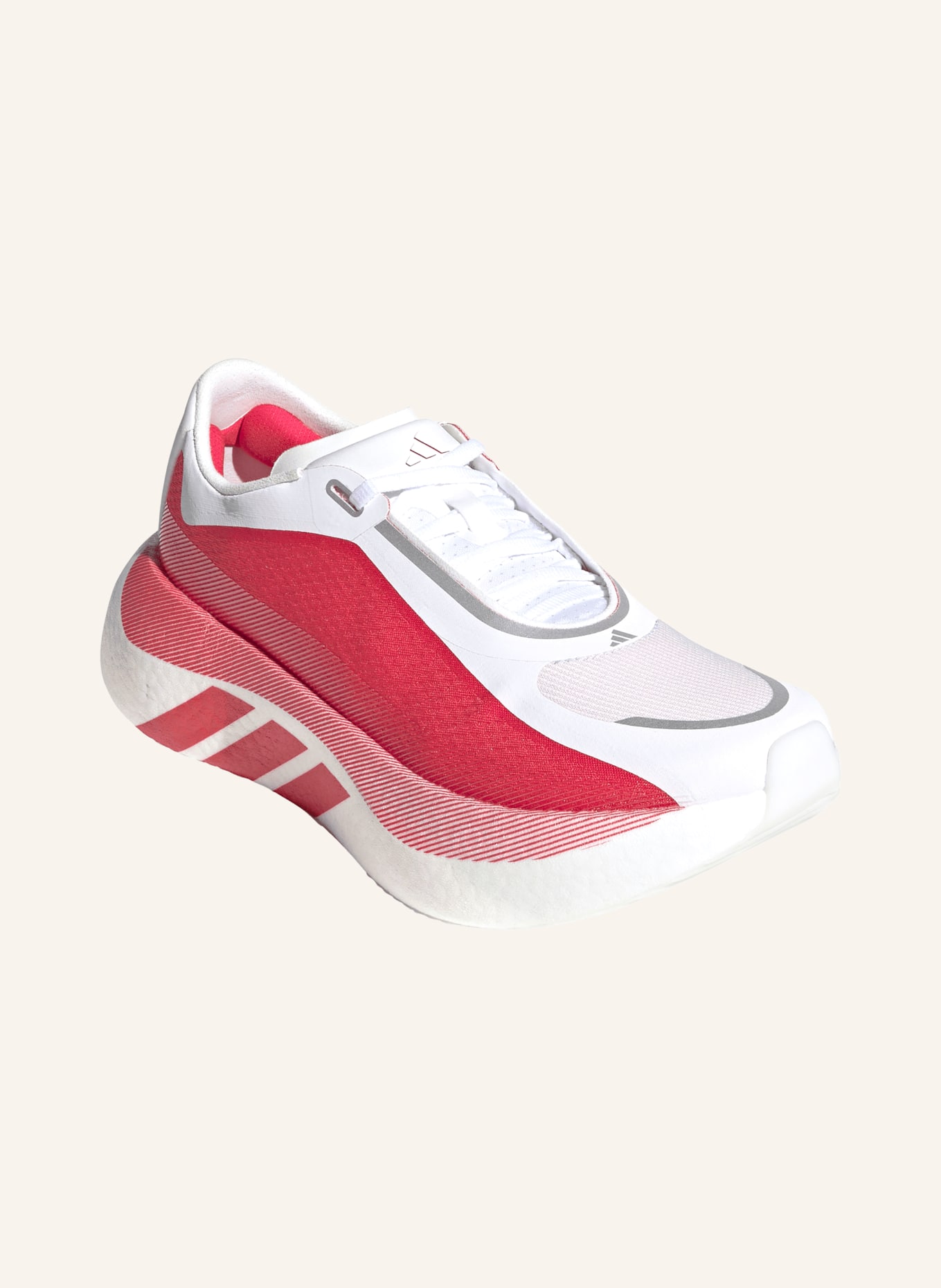 adidas Buty do biegania HYPERBOOST EDGE: CZERWONY / BIAŁY