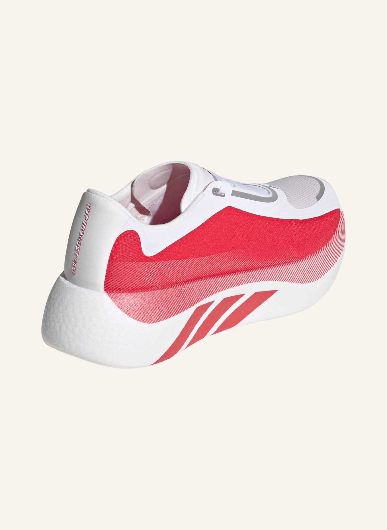 adidas Buty do biegania HYPERBOOST EDGE: CZERWONY / BIAŁY