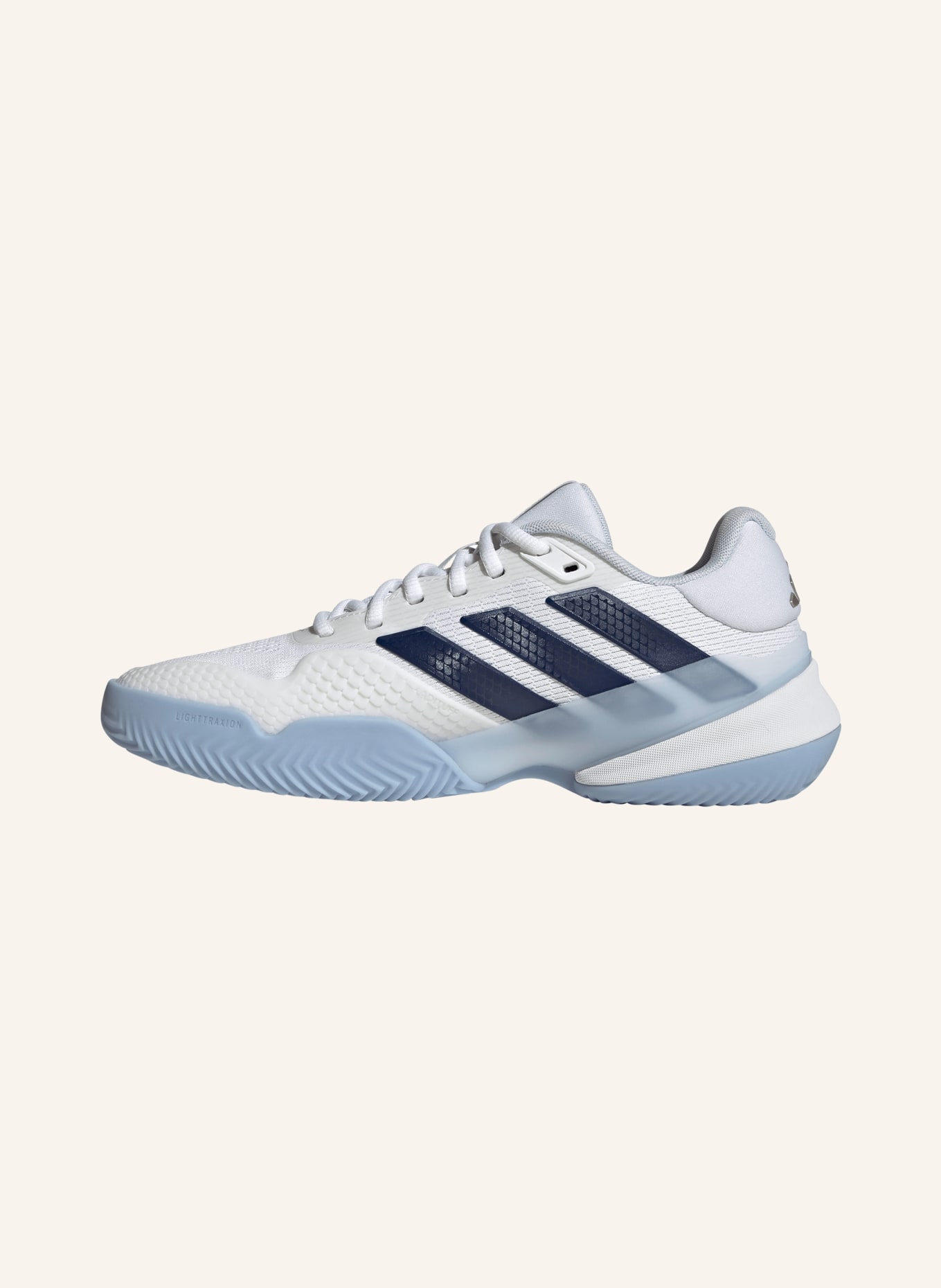 adidas Tennisschoenen BARRICADE 14: WIT / LICHTBLAUW / DONKERBLAUW