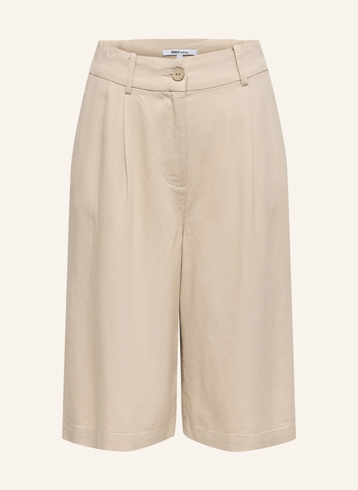 ONLY Linen Bermuda shorts: BEIGE