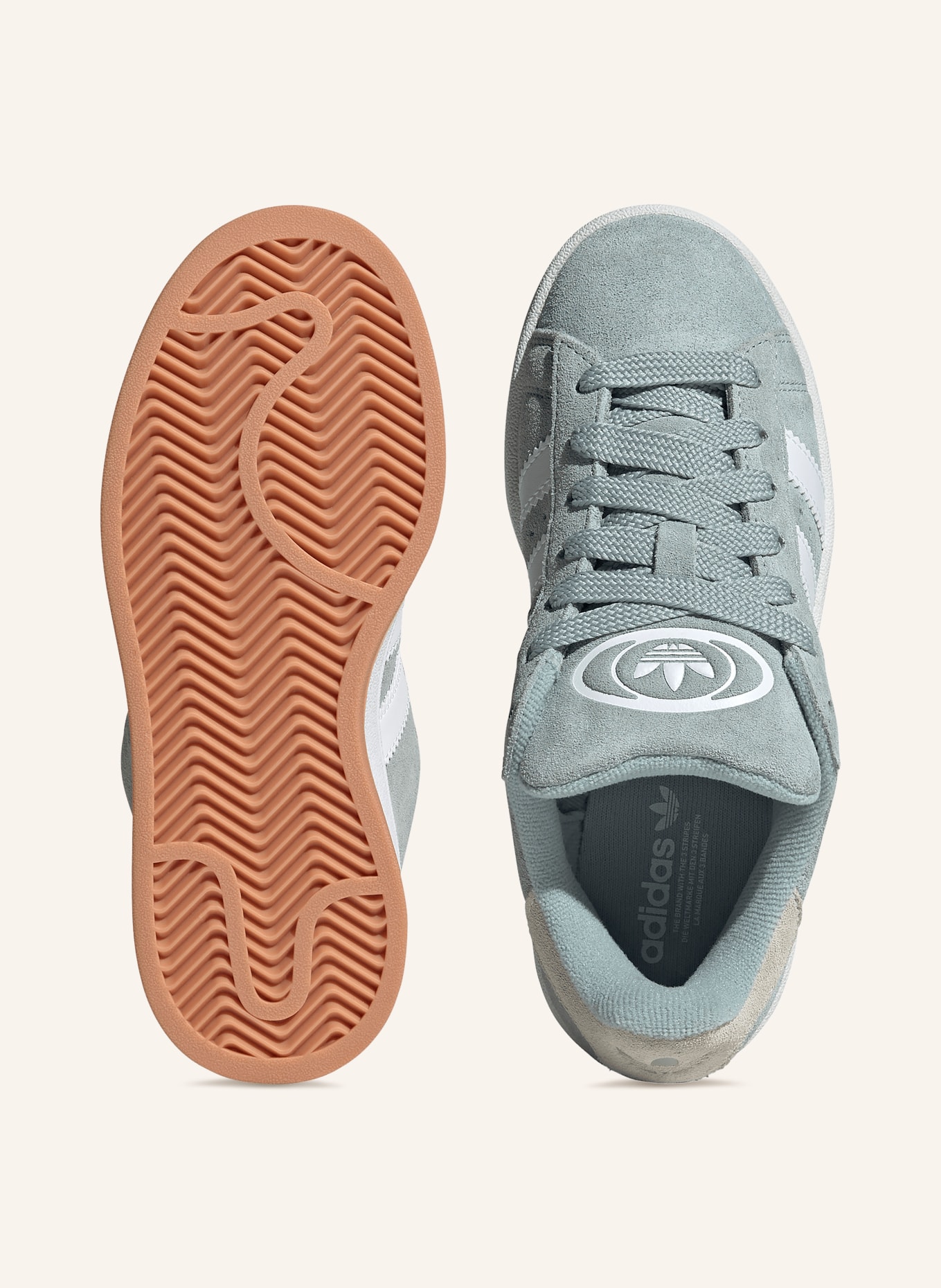 adidas Originals Sneakersy CAMPUS 00S: JASNOZIELONY / BIAŁY